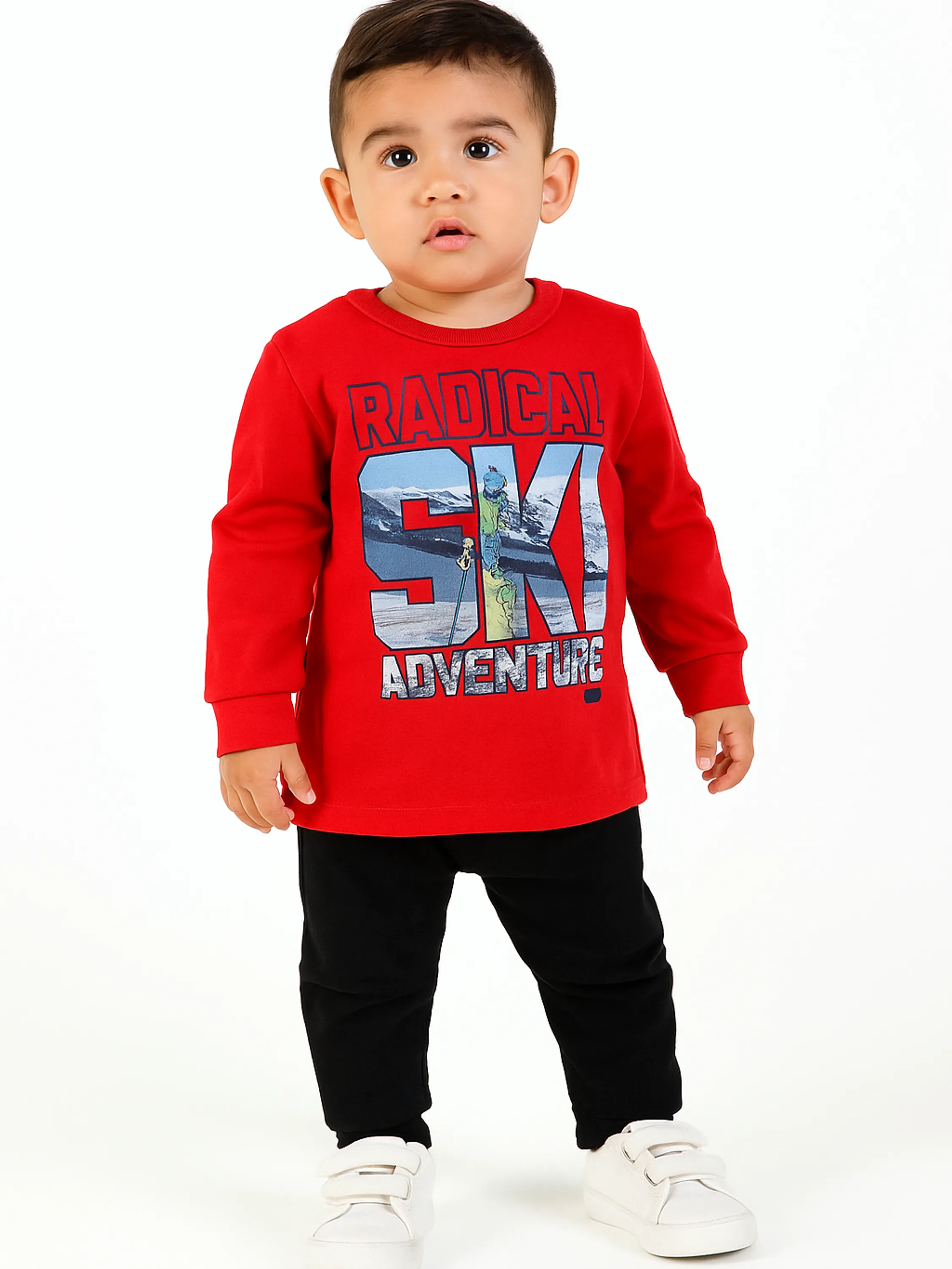 Conjunto Infantil De moletom com punho
