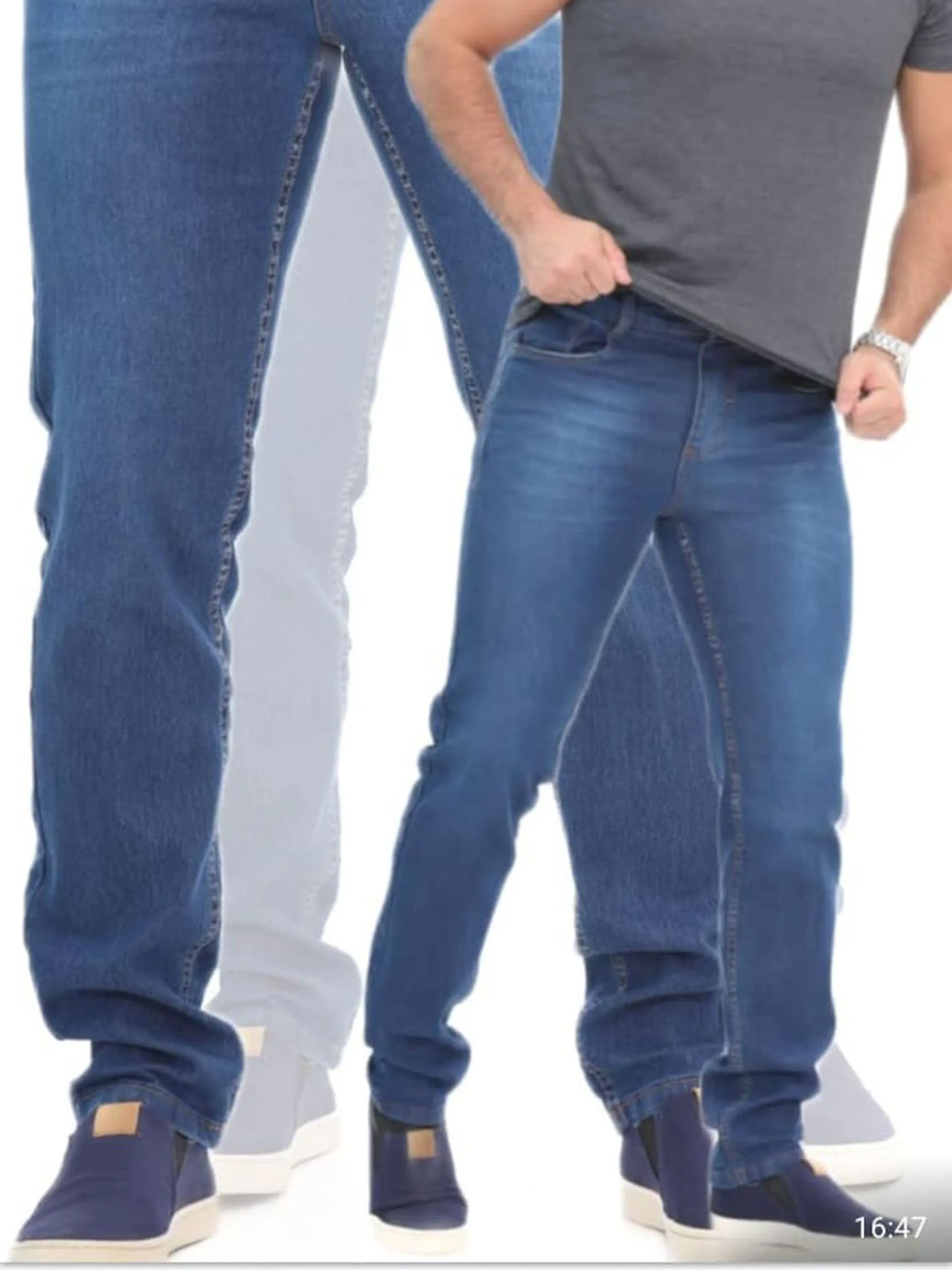 Calça Jeans Masculina Plus Size