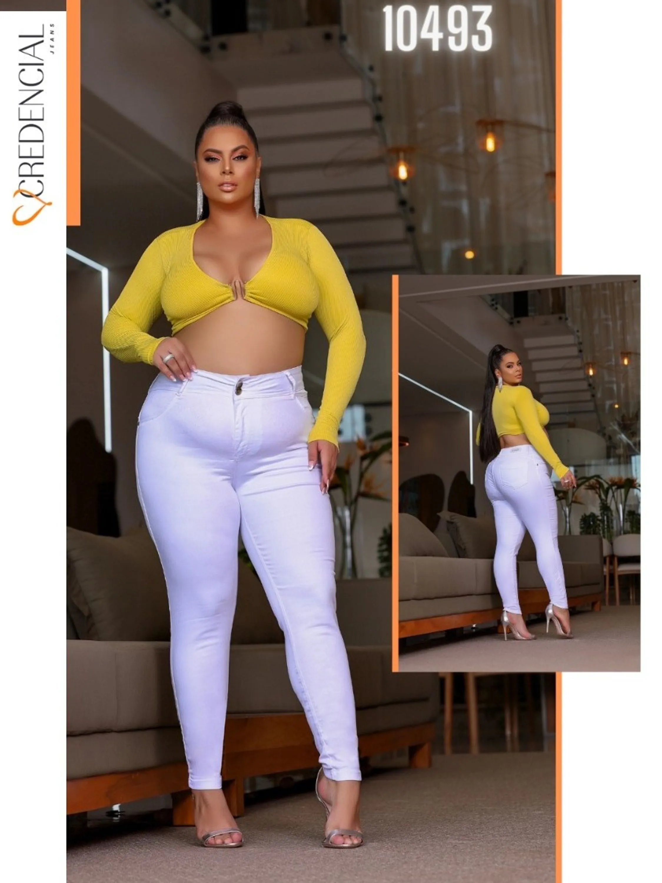 Calça Branca Feminina Plus Size