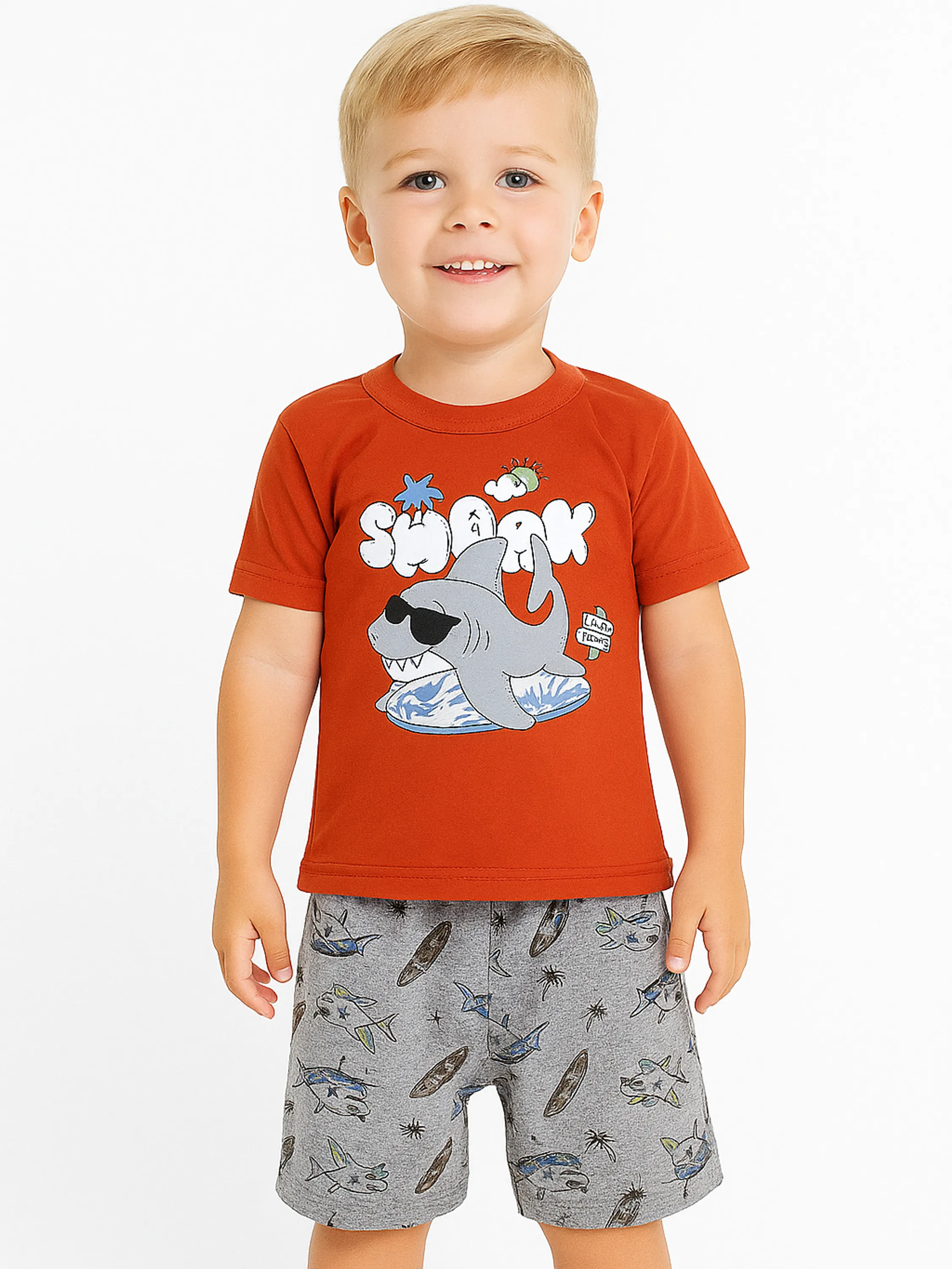 Conjunto Infantil Verão Menino Shark