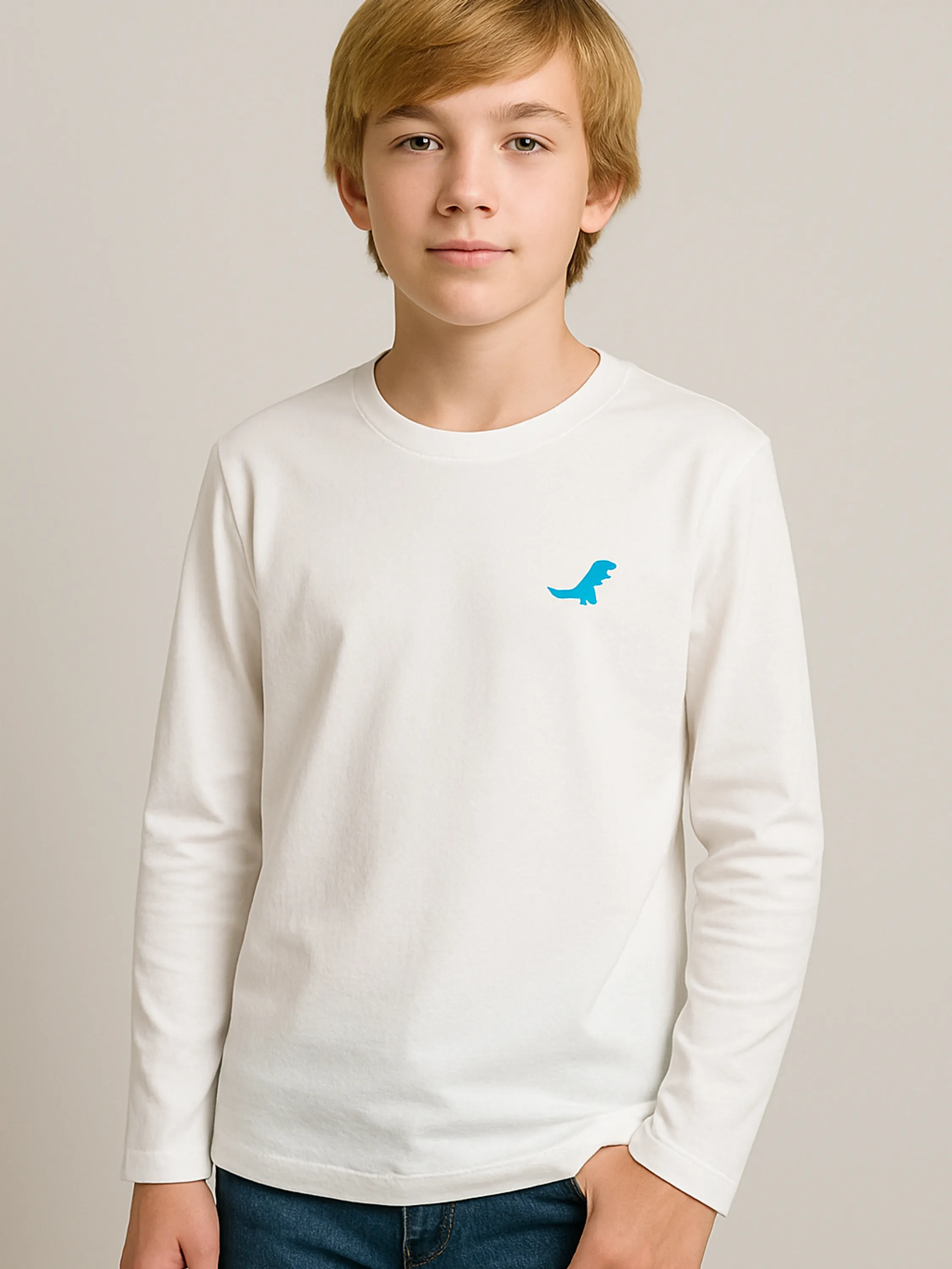 Camiseta Manga Longa Infantil Rei Rex