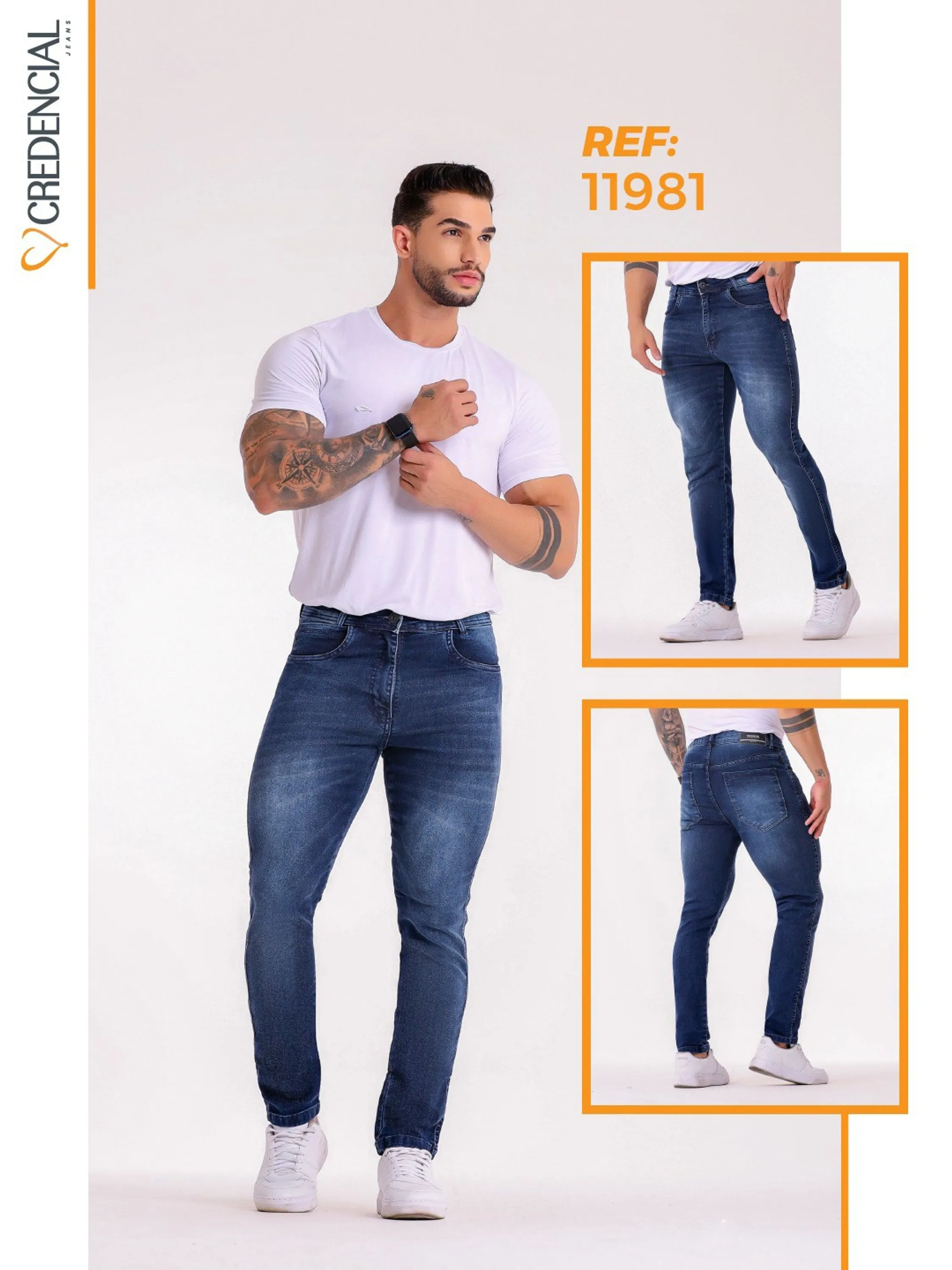 Calça Jeans Skinny Masculina