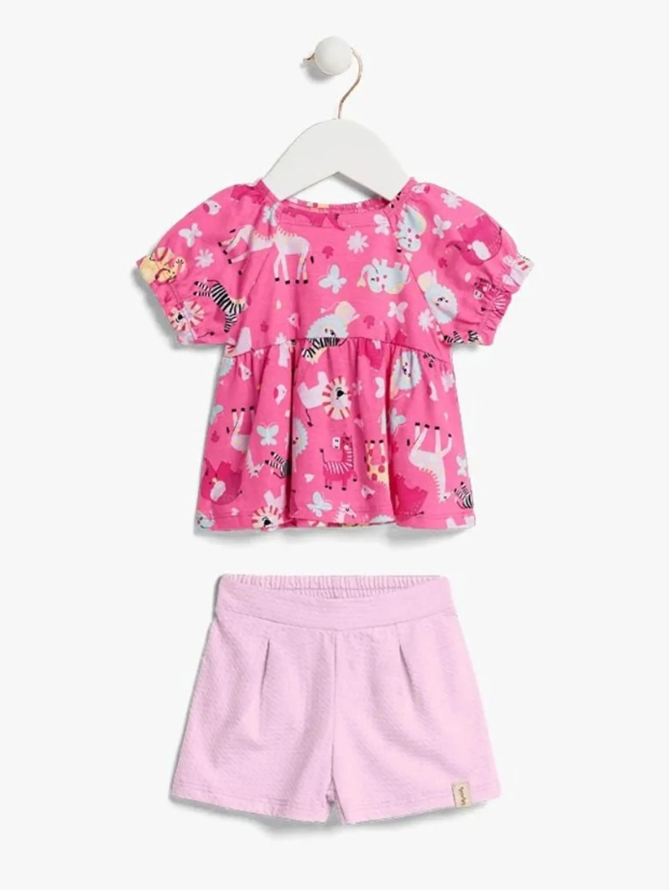 Conjunto Infantil Menina com blusa estampada