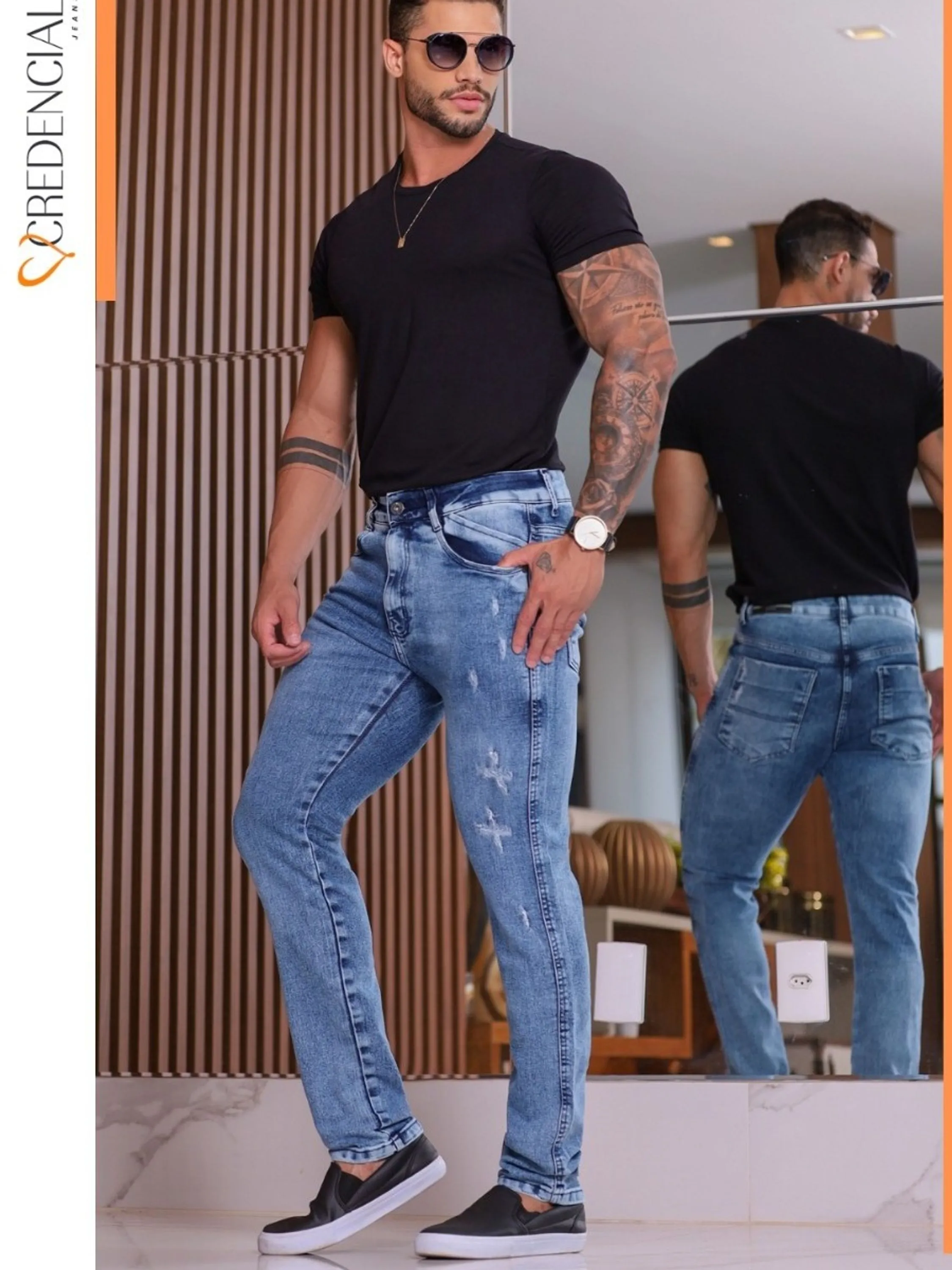 Calça Jeans Skinny Masculina