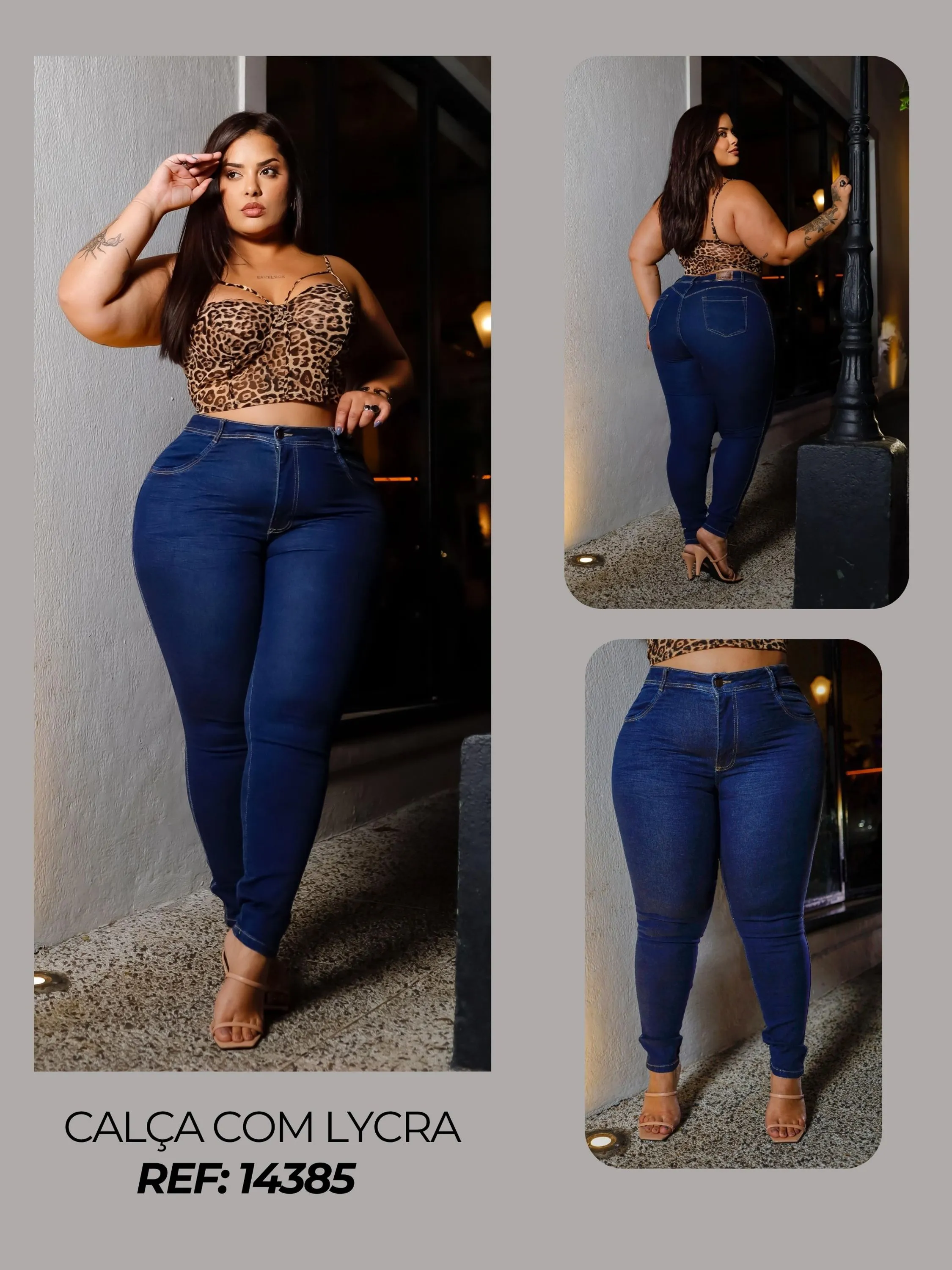 Calça Jeans Plus size Feminina com lycra