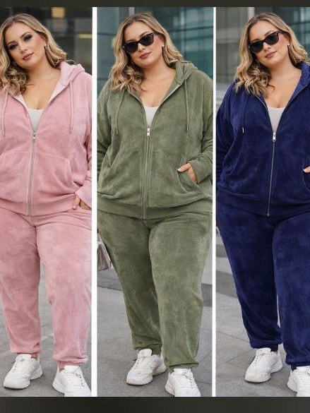 Conjunto Feminino Plus size com zíper