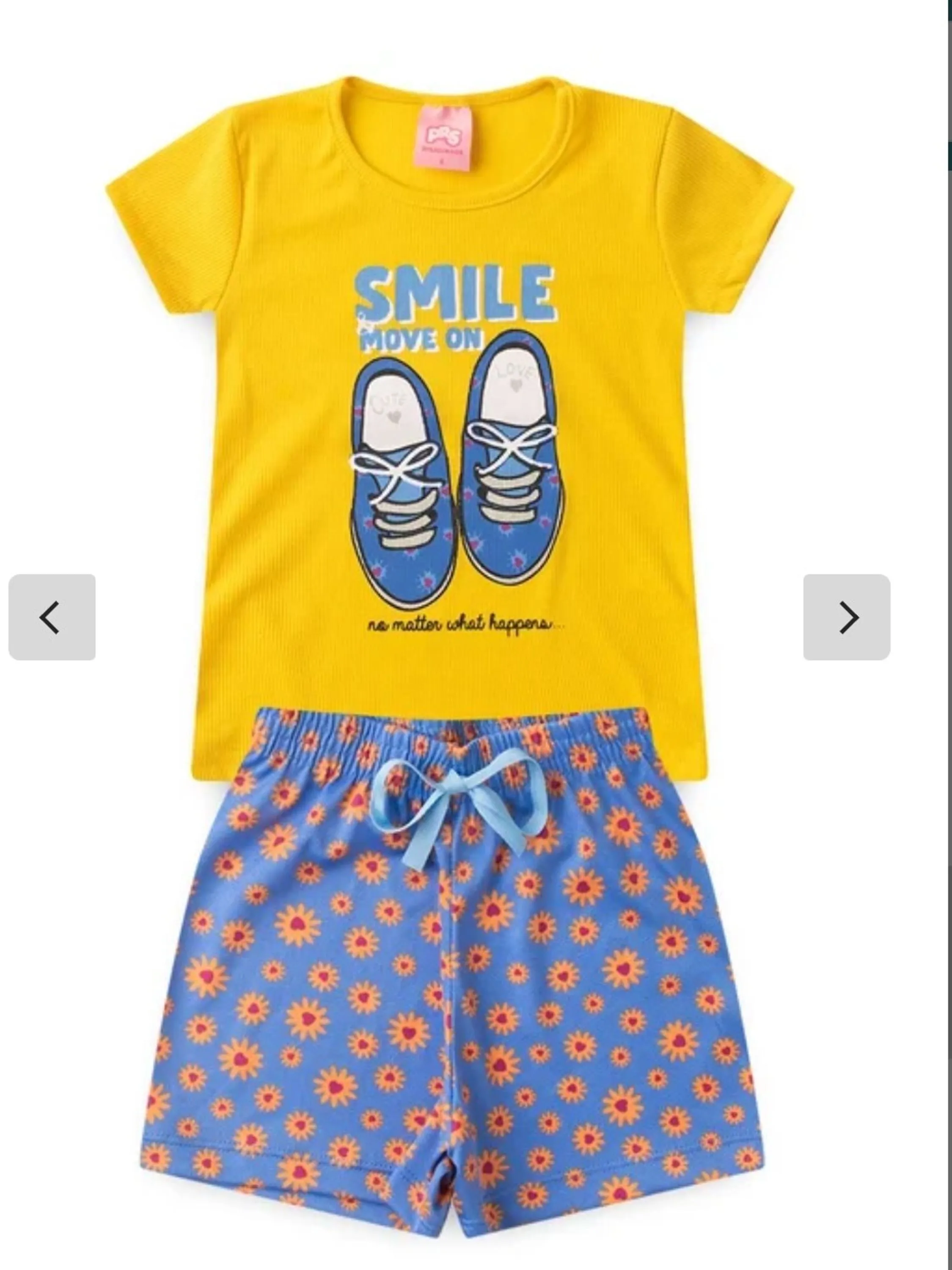 Conjunto Infantil Verão Menina Smile