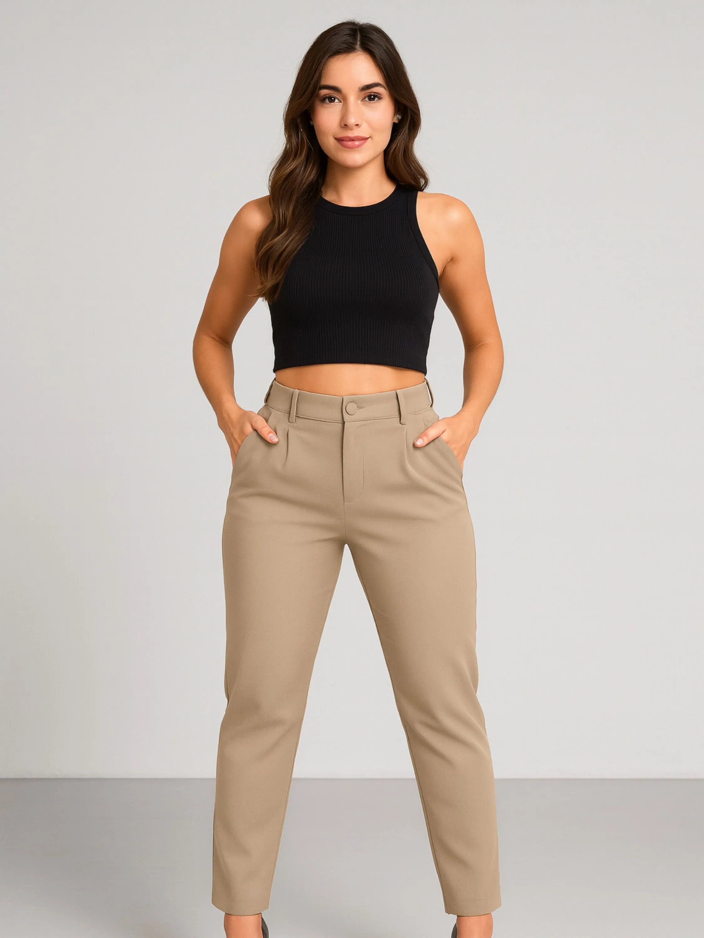 Calça Alfaiataria Social Elegante Reta 004