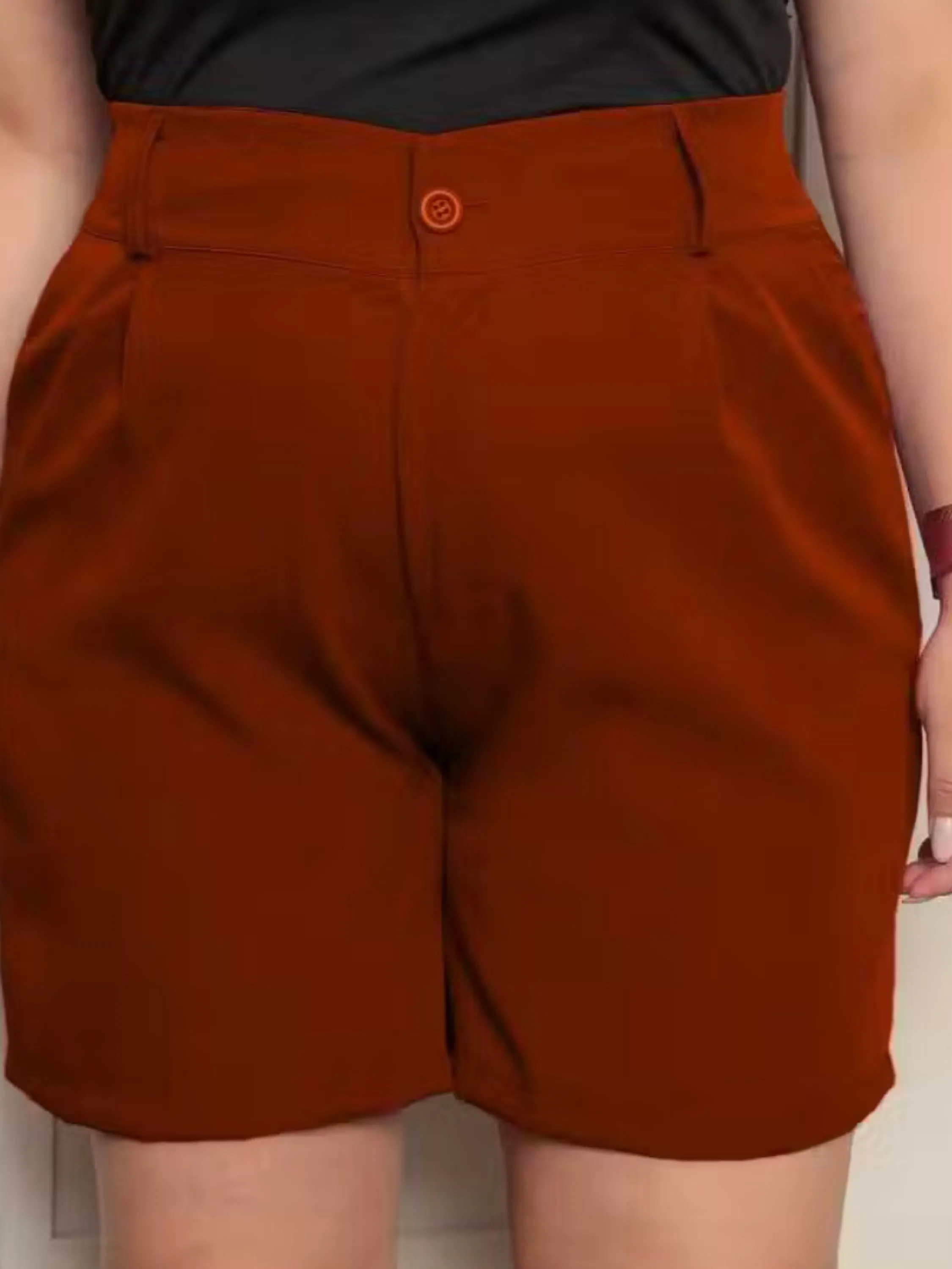 Short Alfaiataria Plus Size sem barra