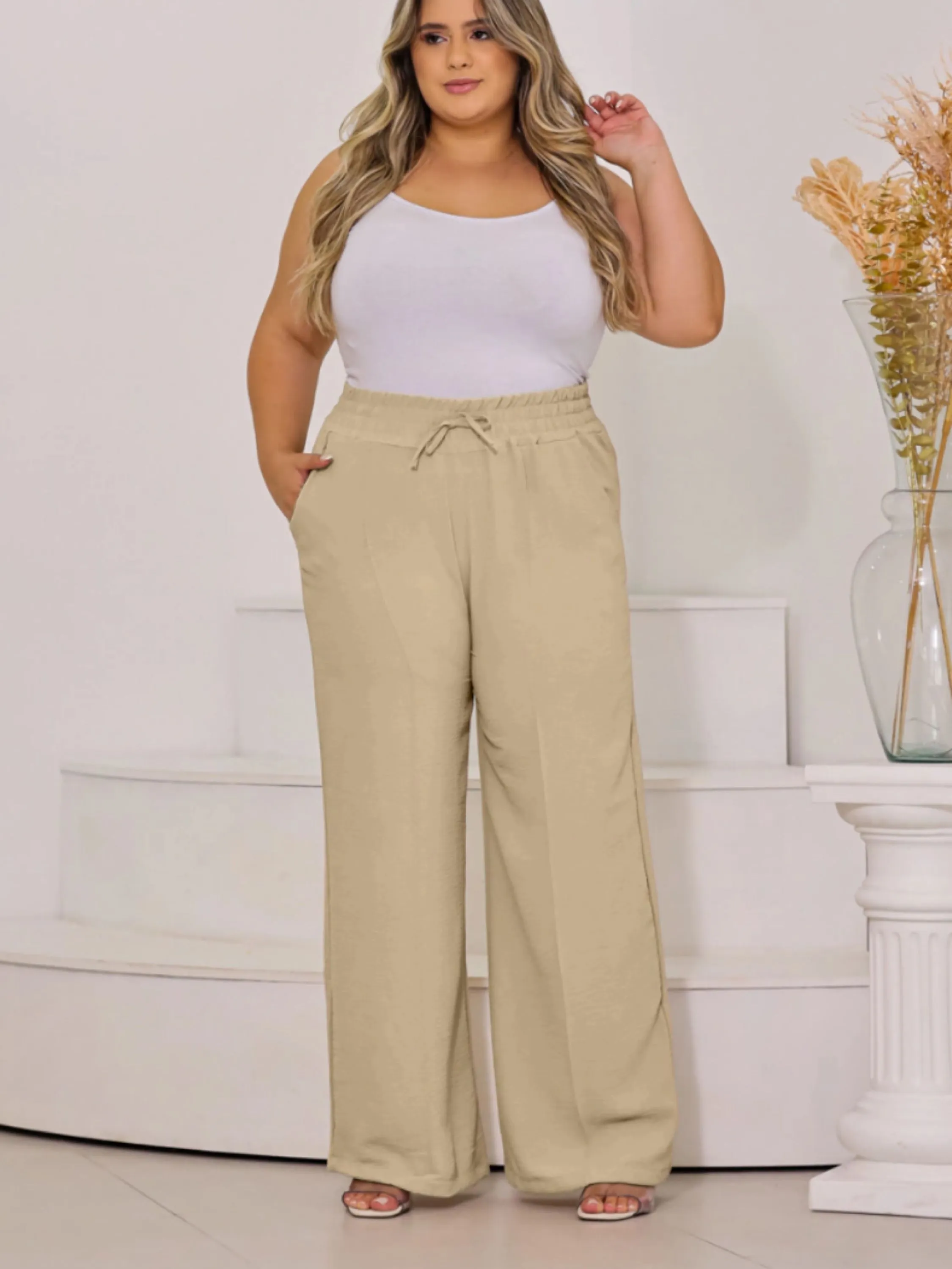 Calça Pantalona Duna Plus Size