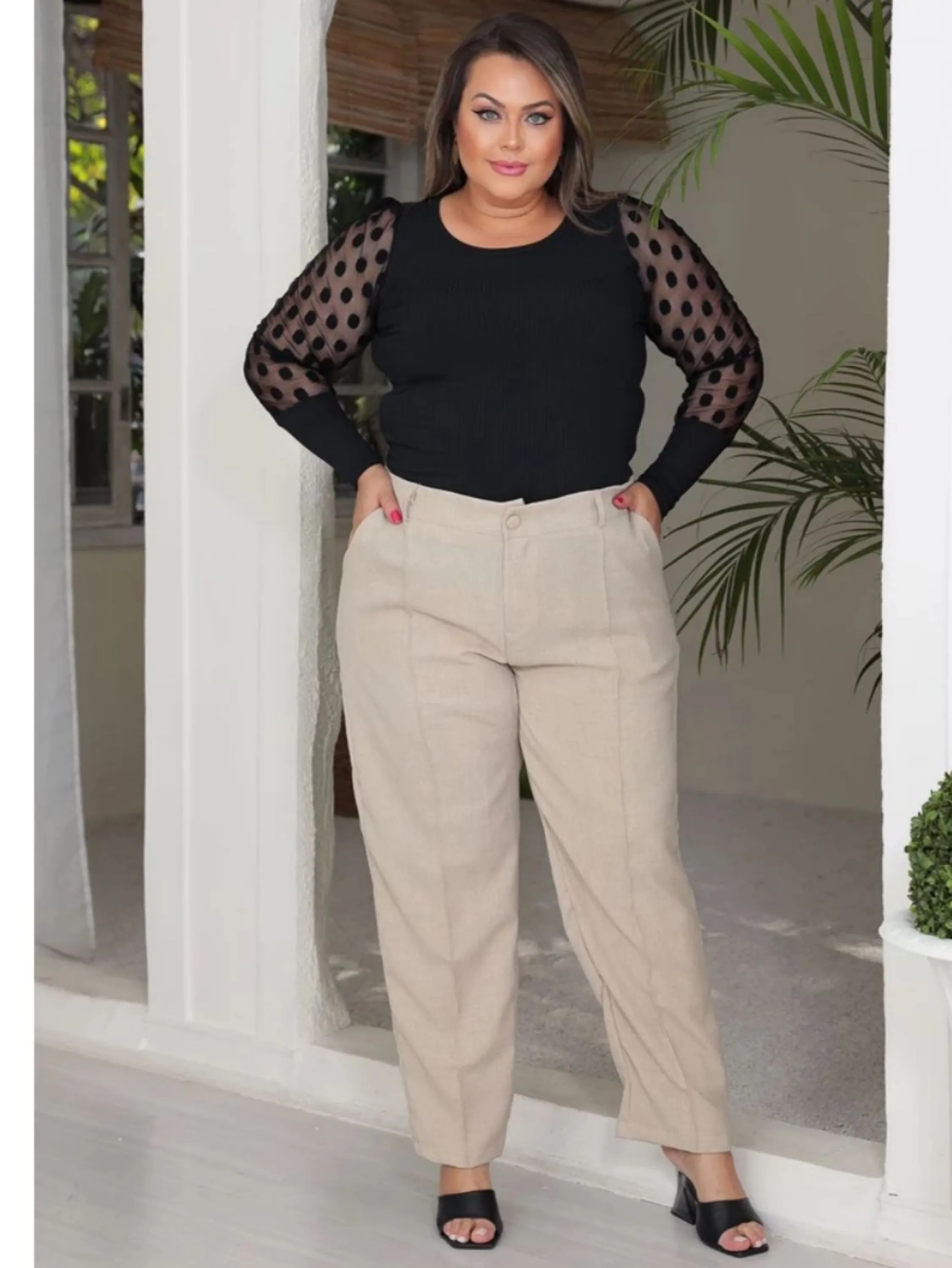 Calça Linho Plus Size G1 G2 G3