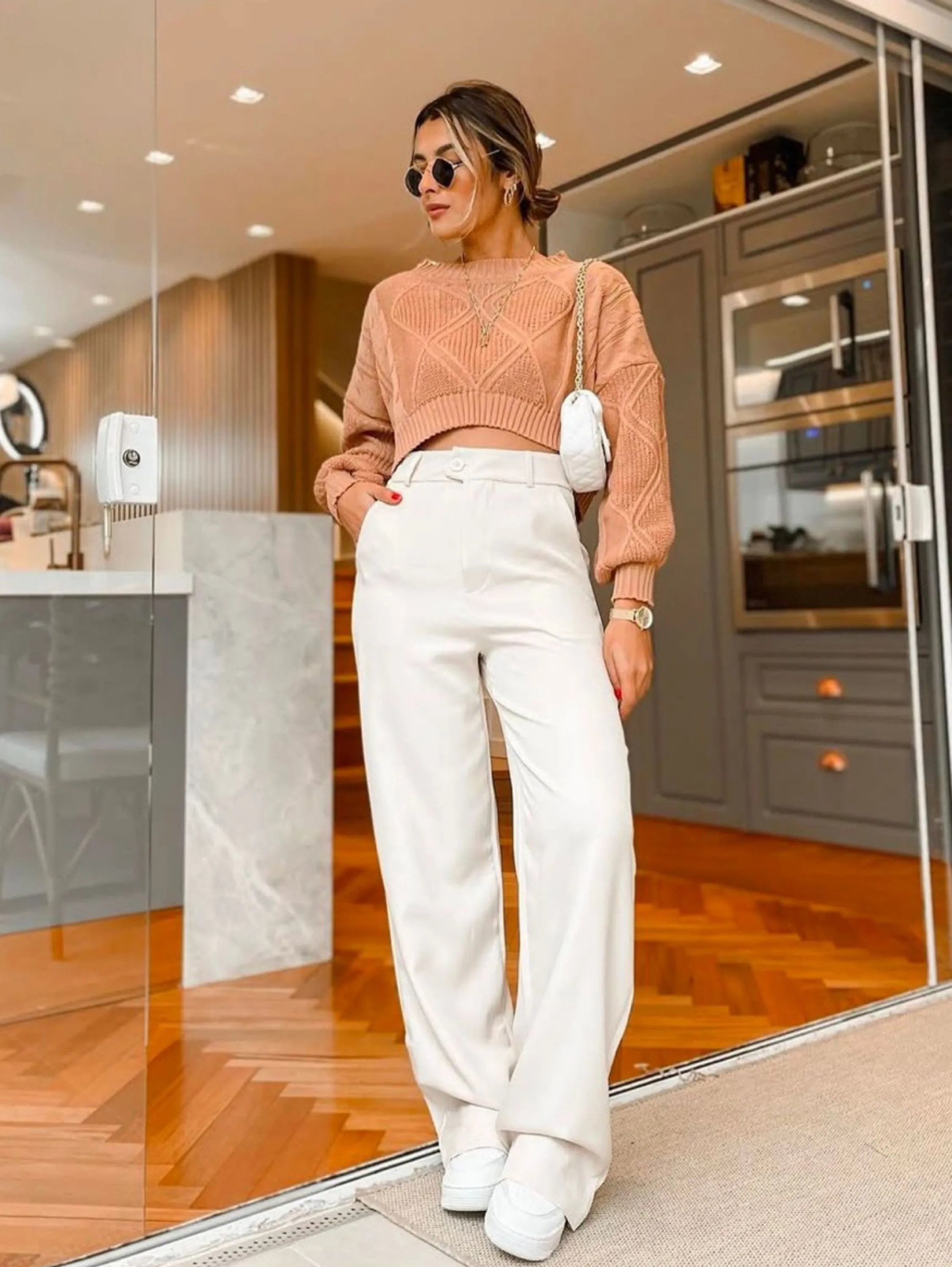 Calça Pantalona Wid Leg Alfaiataria CT