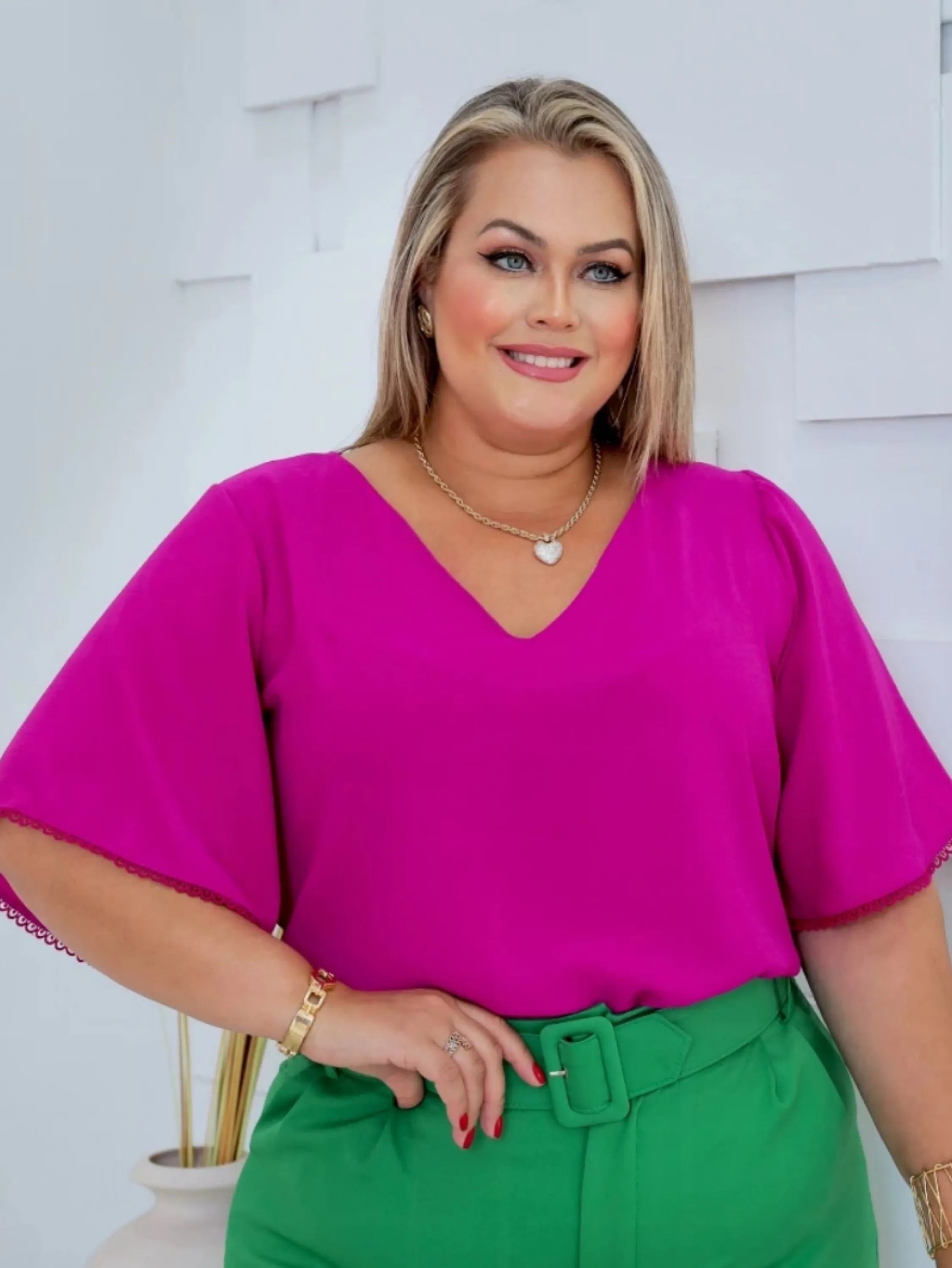 Blusa Plus Size Soltinha Confortável Verão