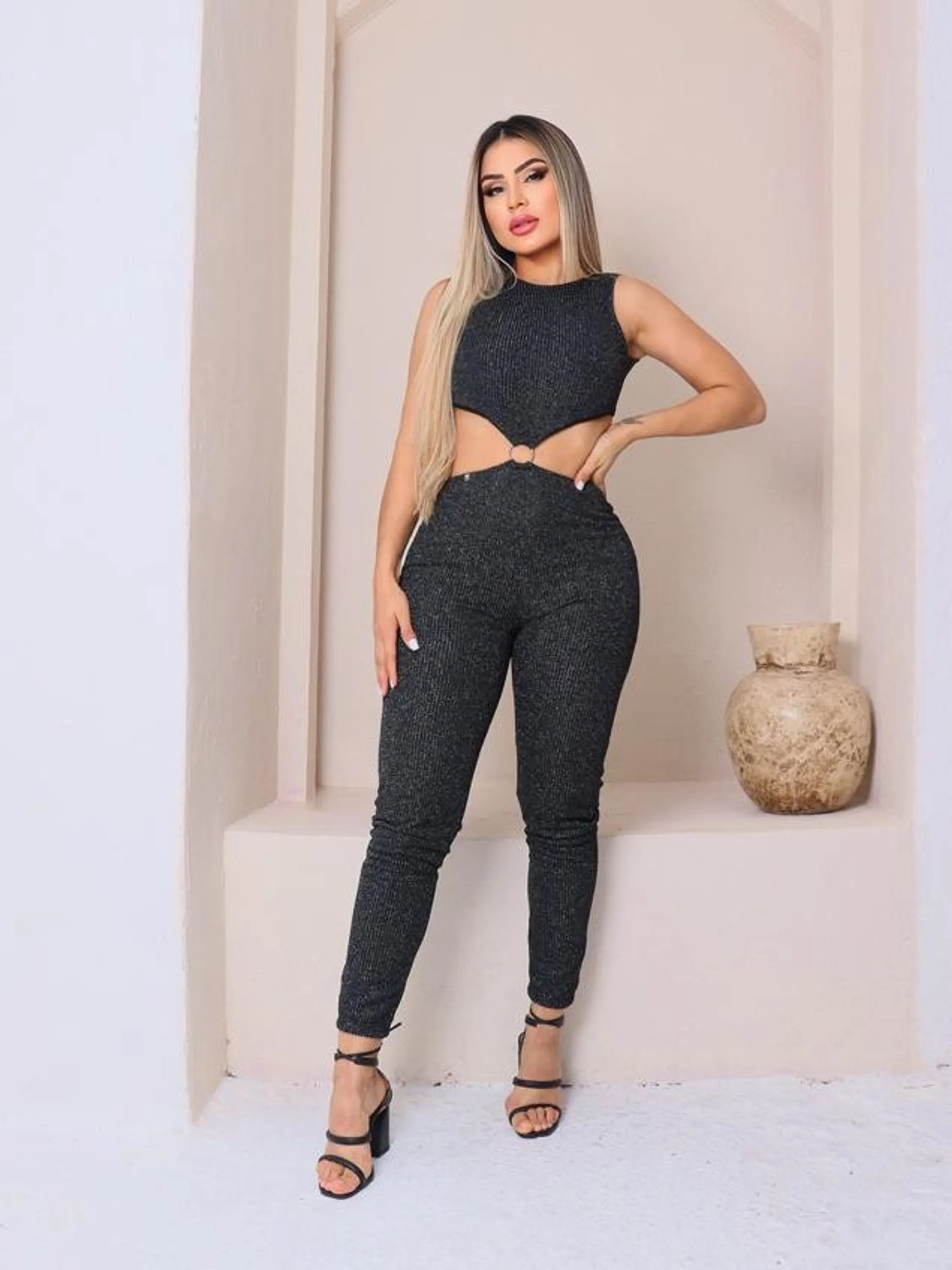 Macacão lurex