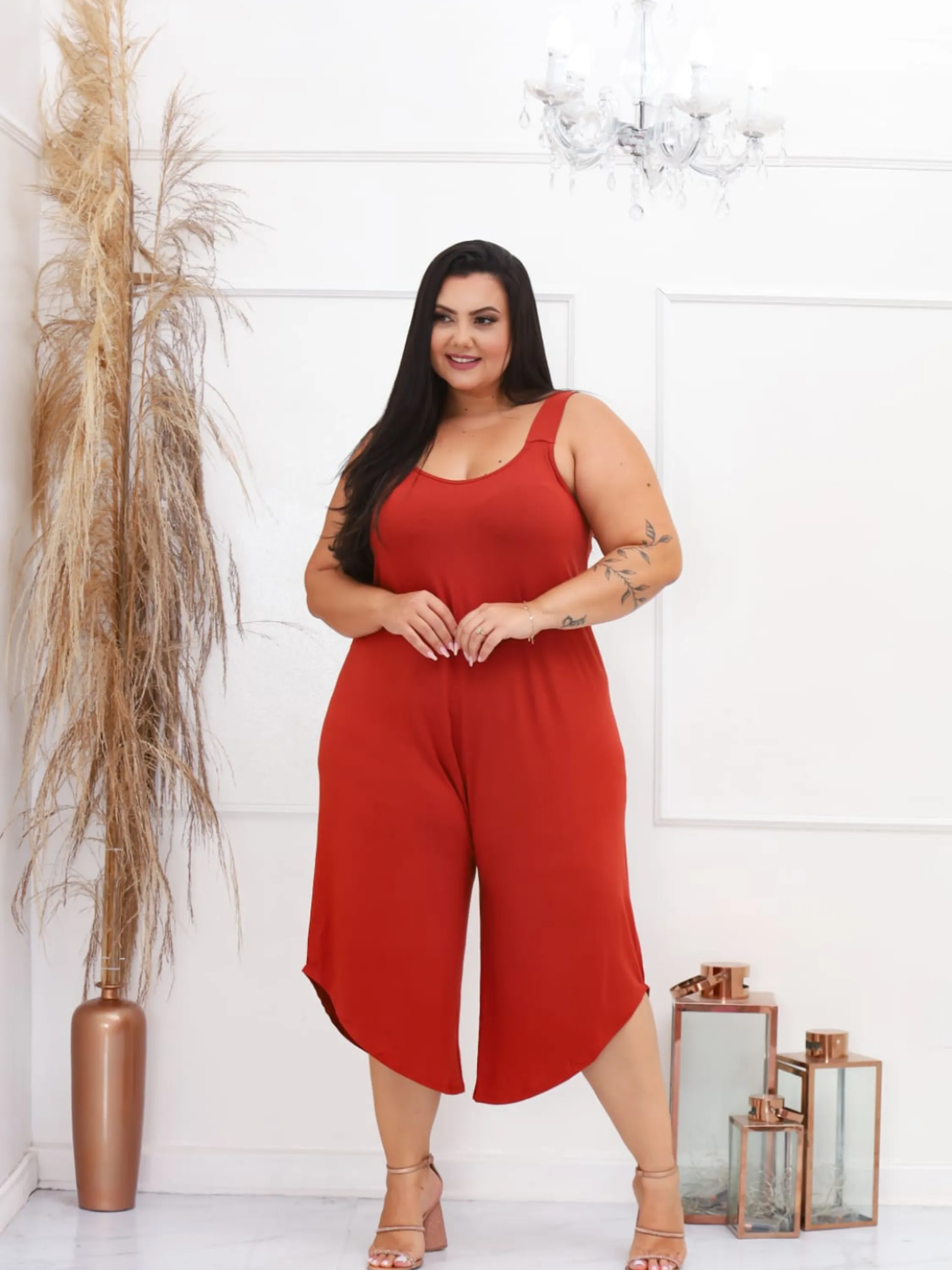 Macacão Plus Size Regata