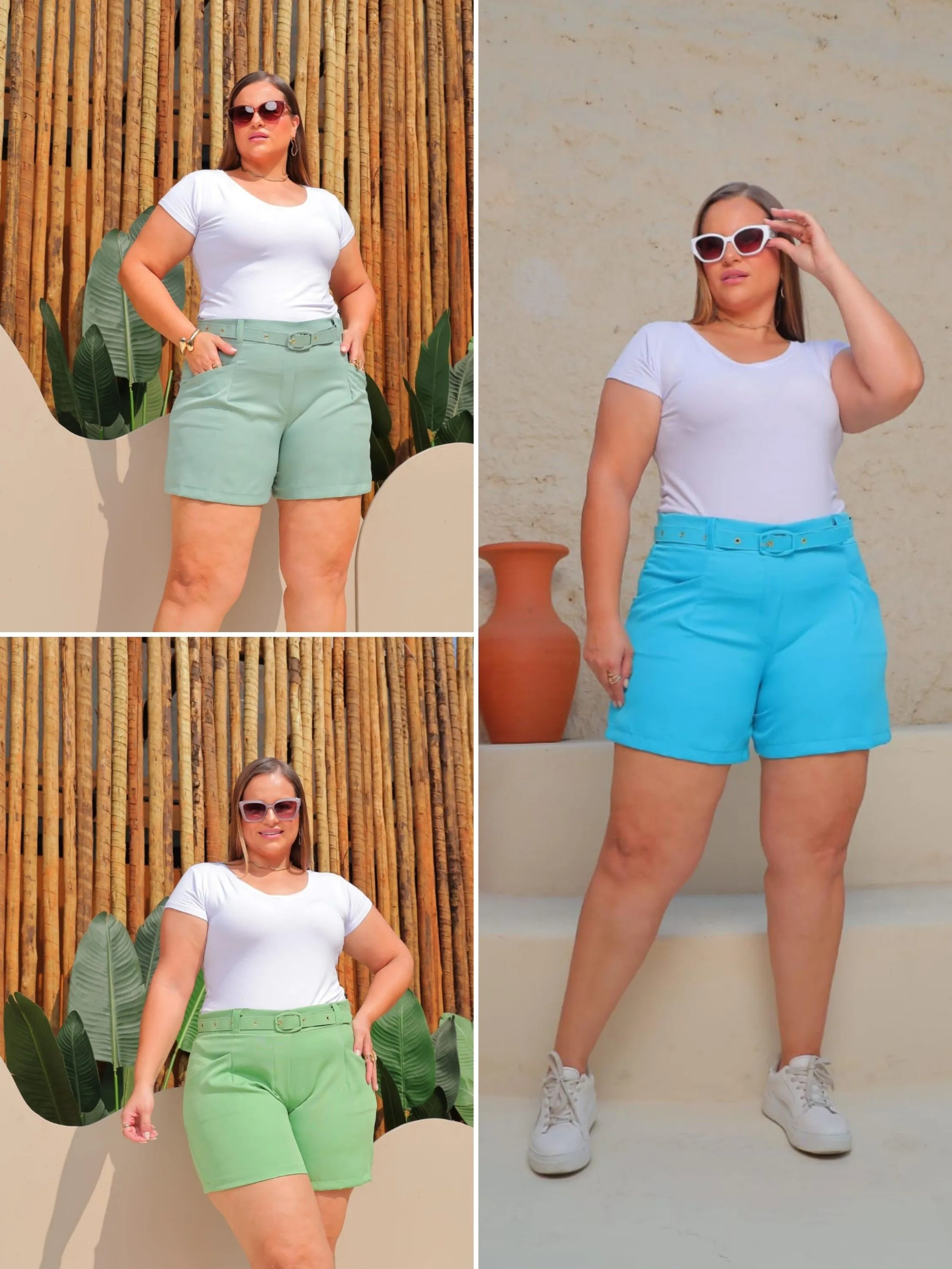 Shorts Plus Size Social