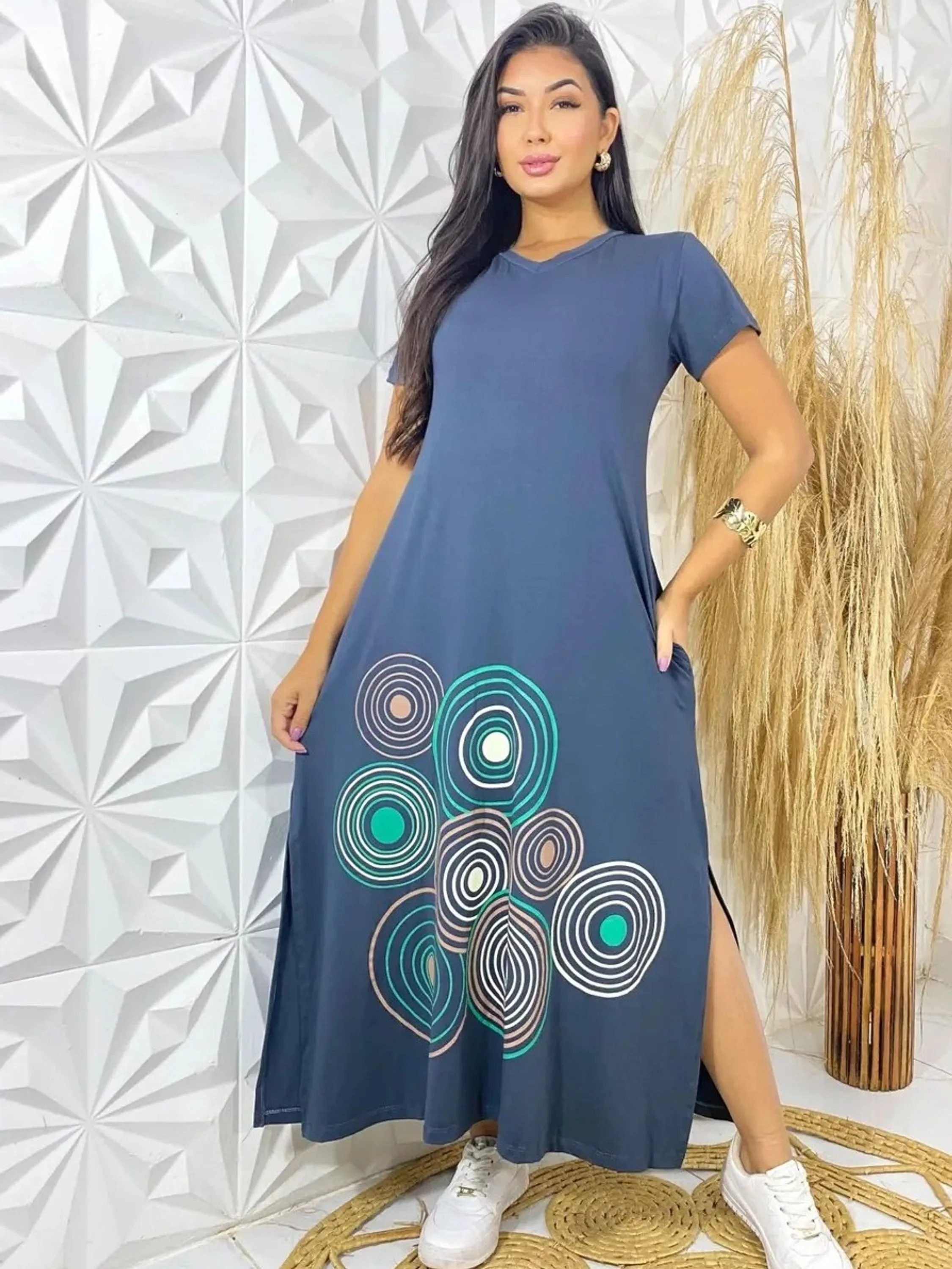 Vestido Mid Estampado