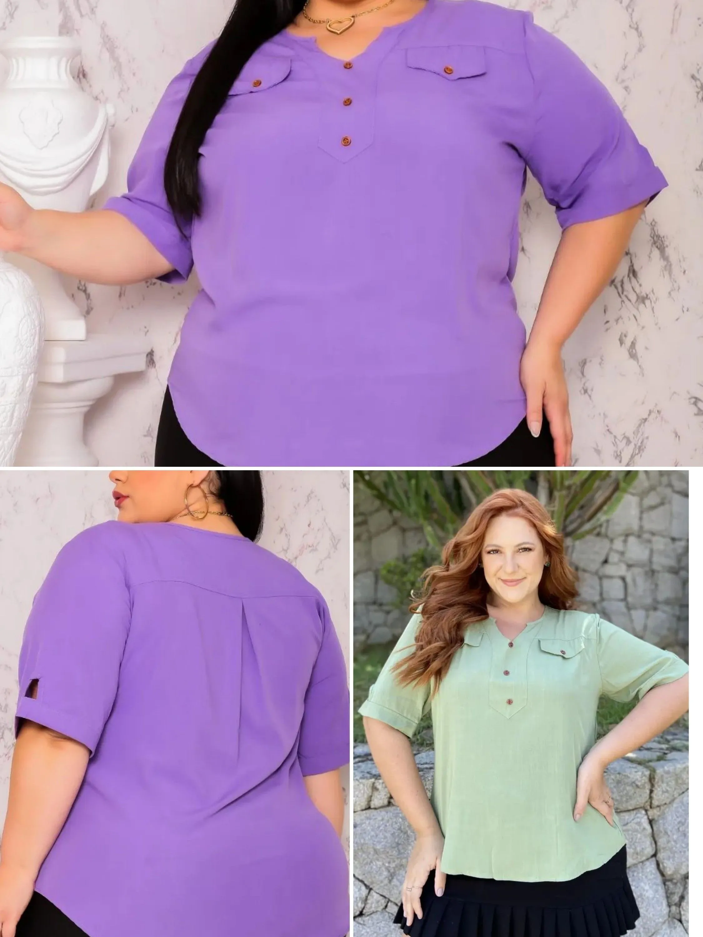 CAMISA PLUS SIZE BASICA