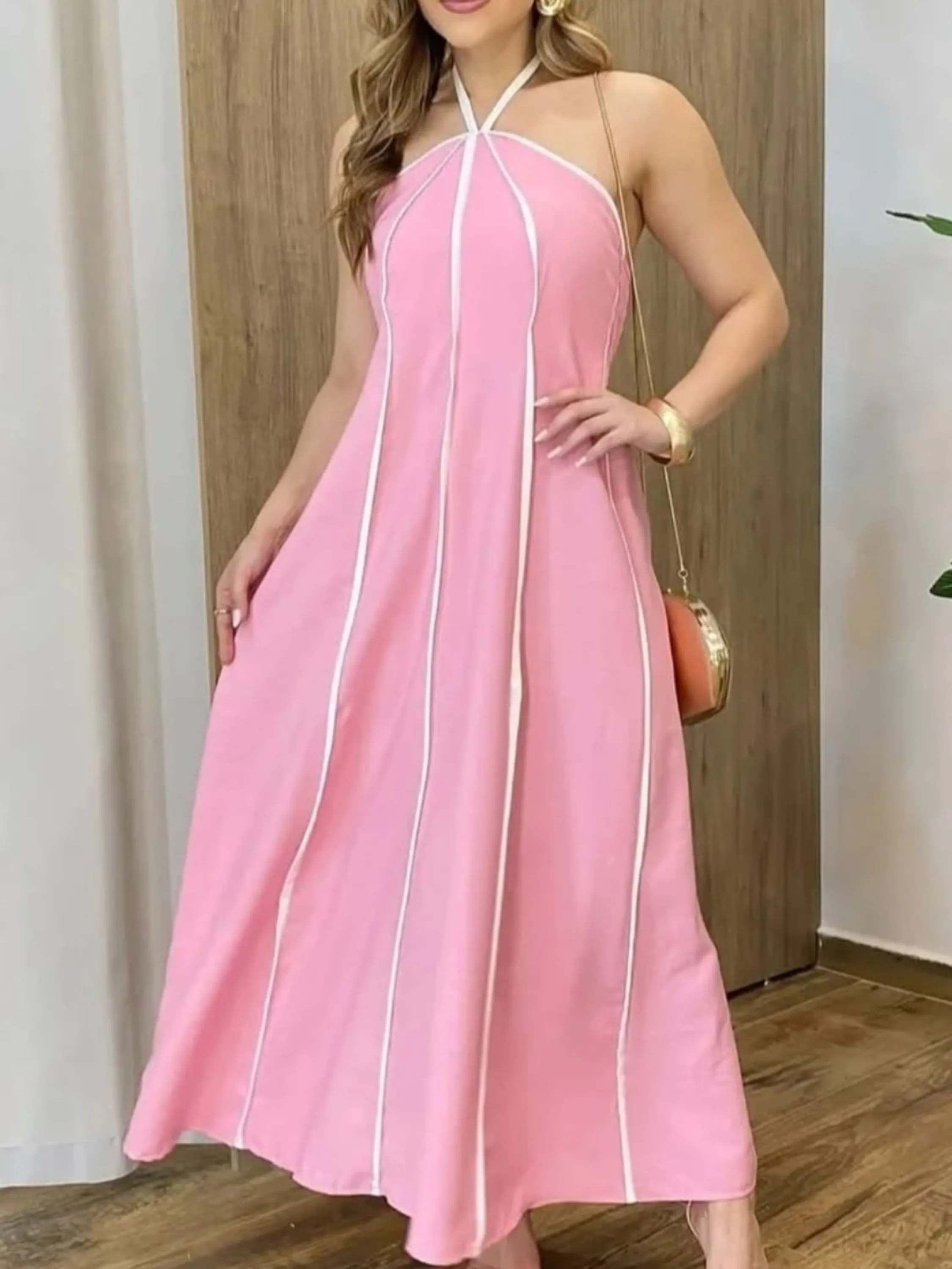 Vestido bicolor