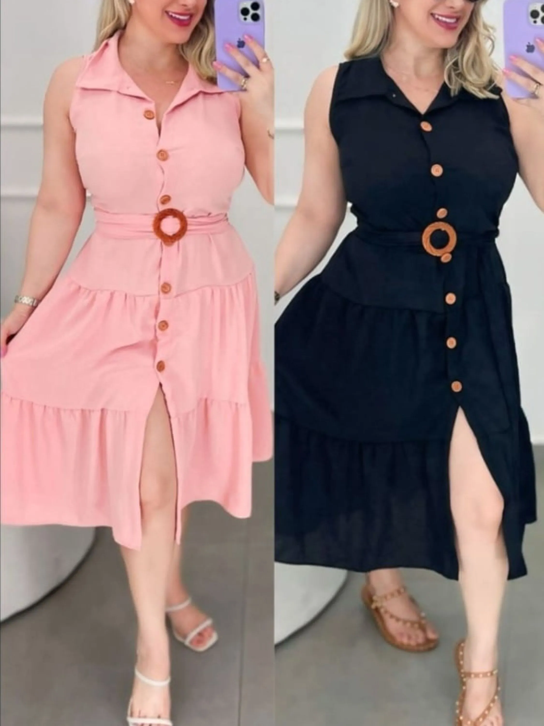 Vestido midi Duna