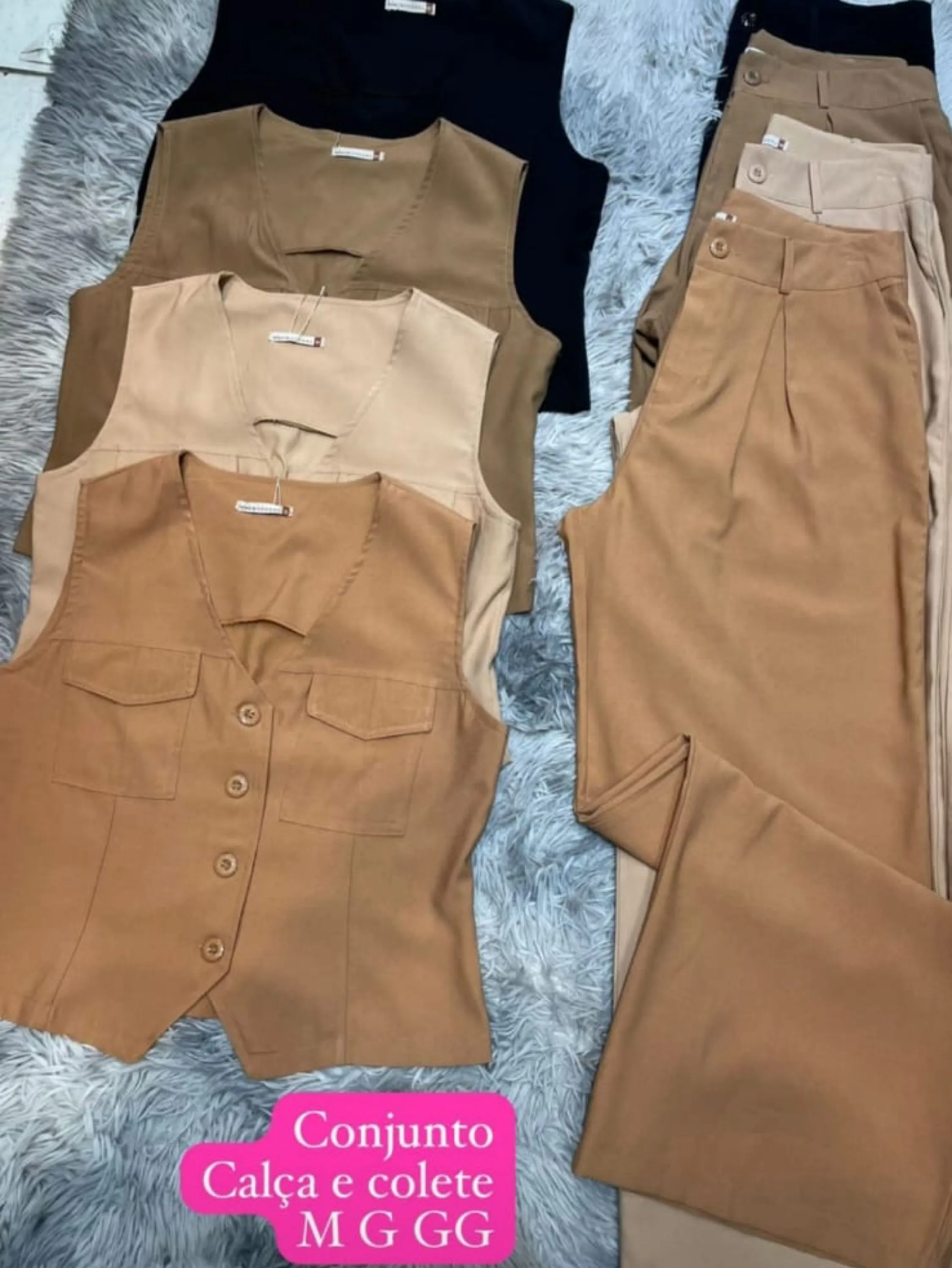 Conjunto calça e colete