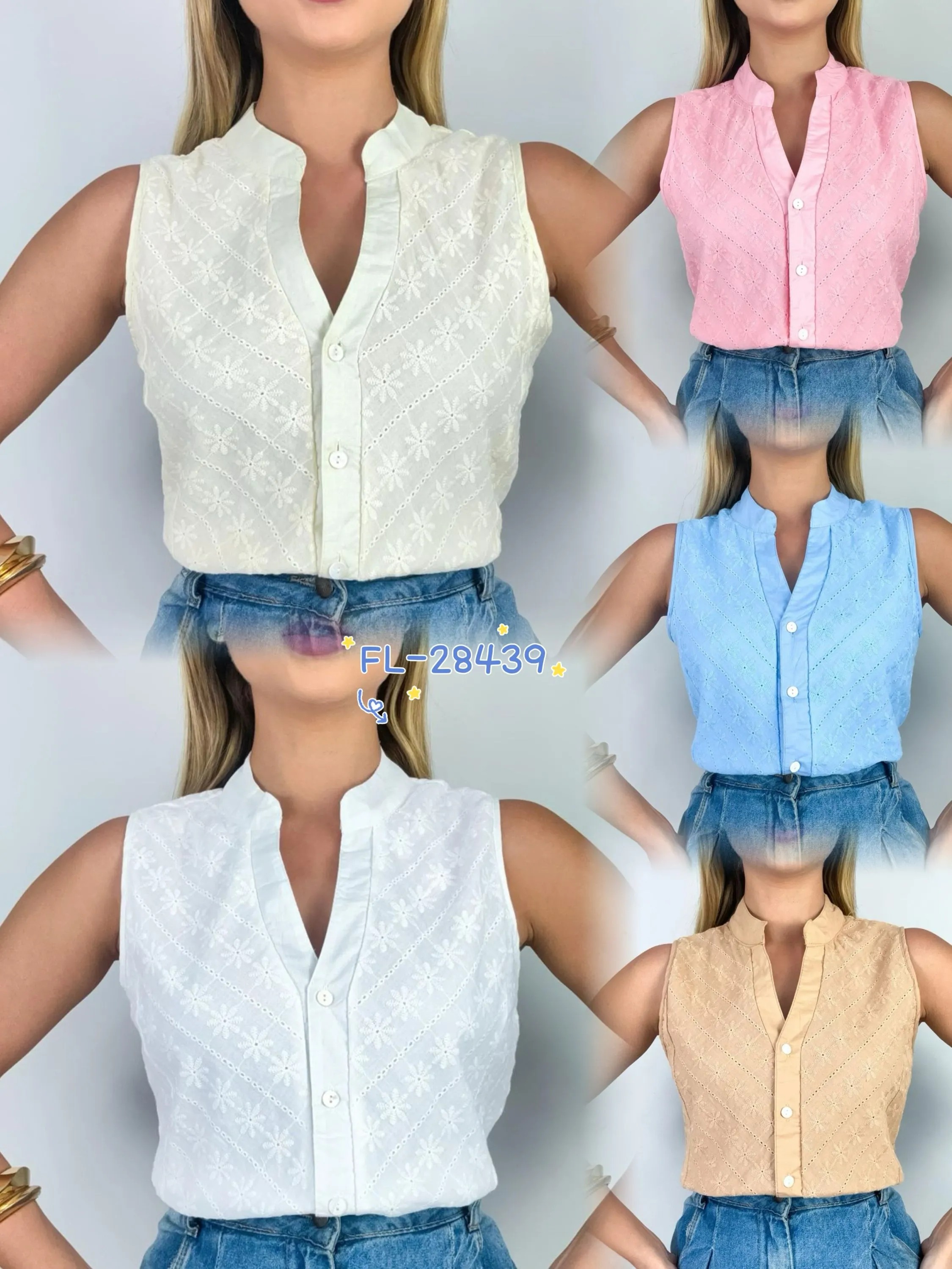 Blusa regata de leise importado Flora 28439