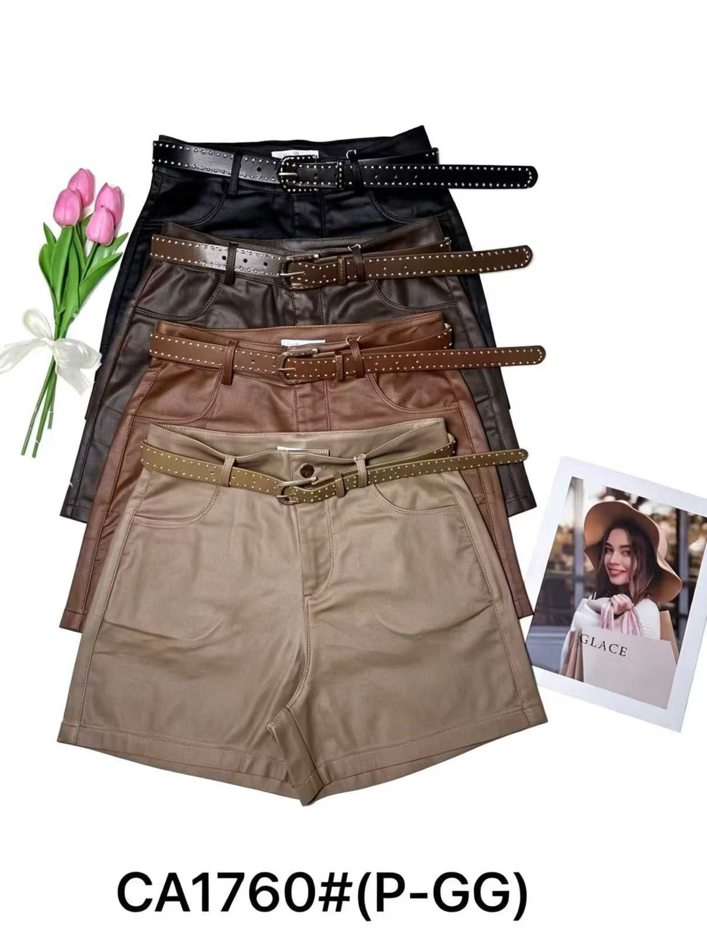 Short de resinada com cinto importado 1760