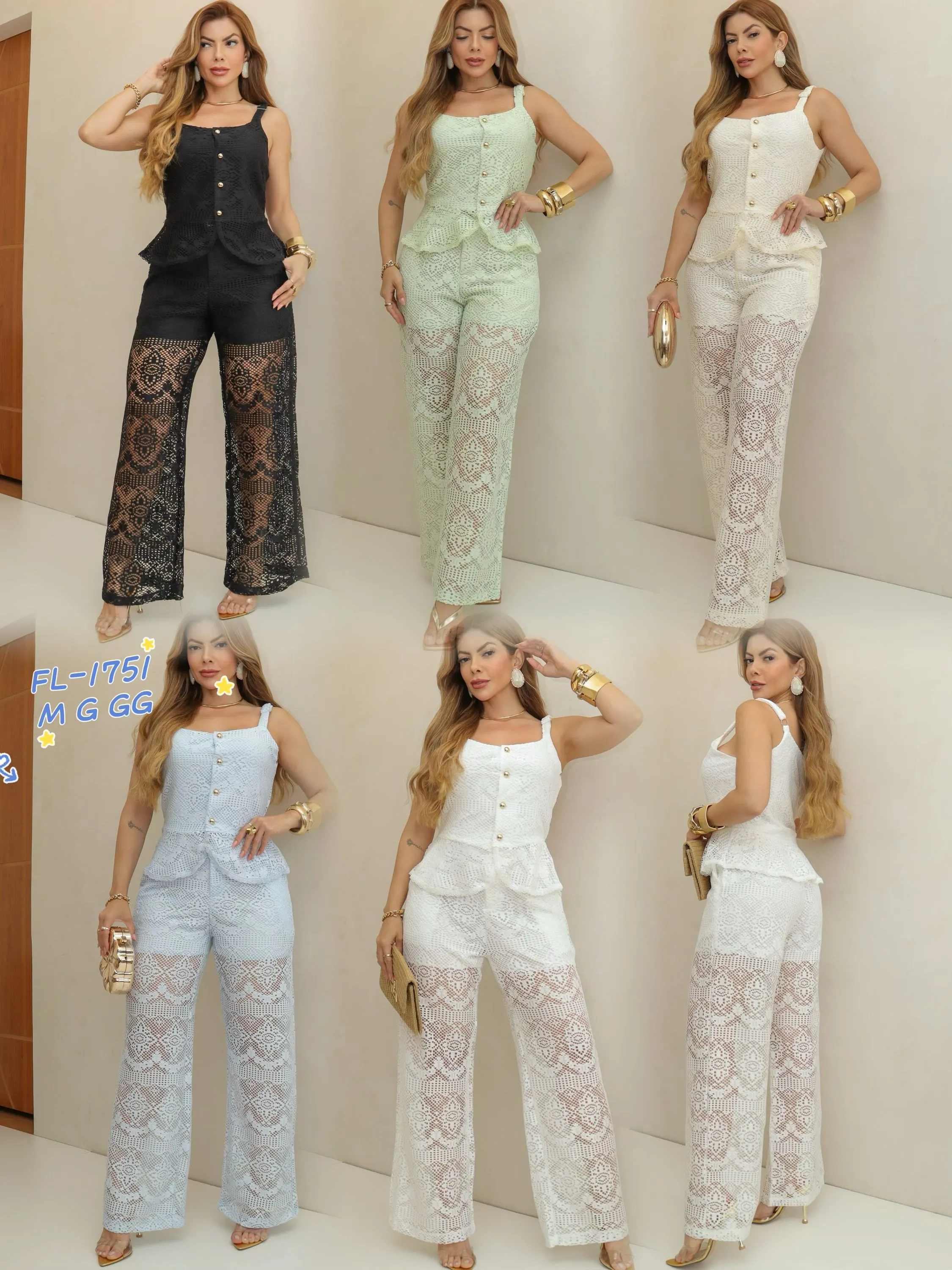 Conjunto de renda com bojo importado 1751