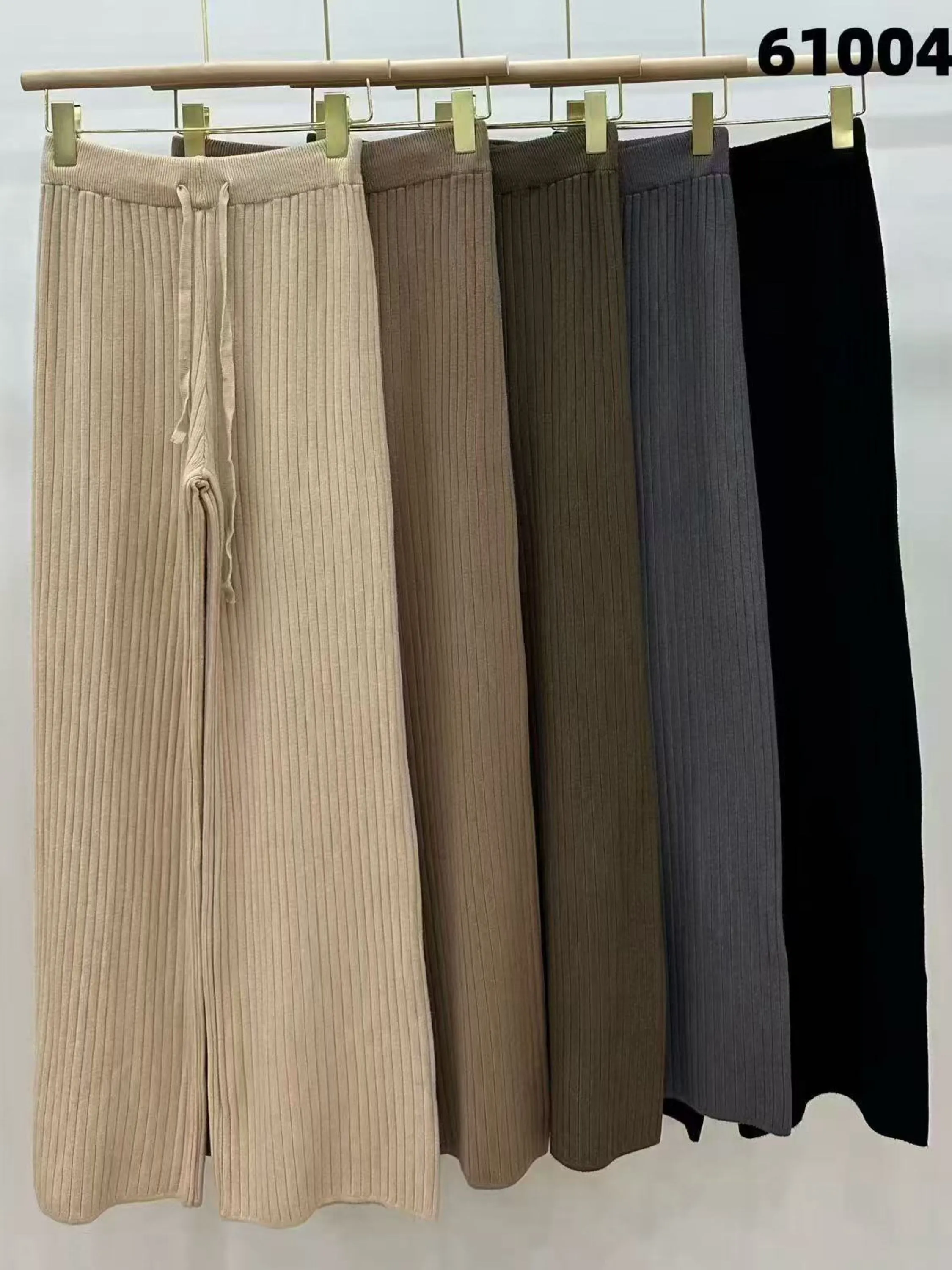 Calça pantalona modal de lã importado Flora 61004