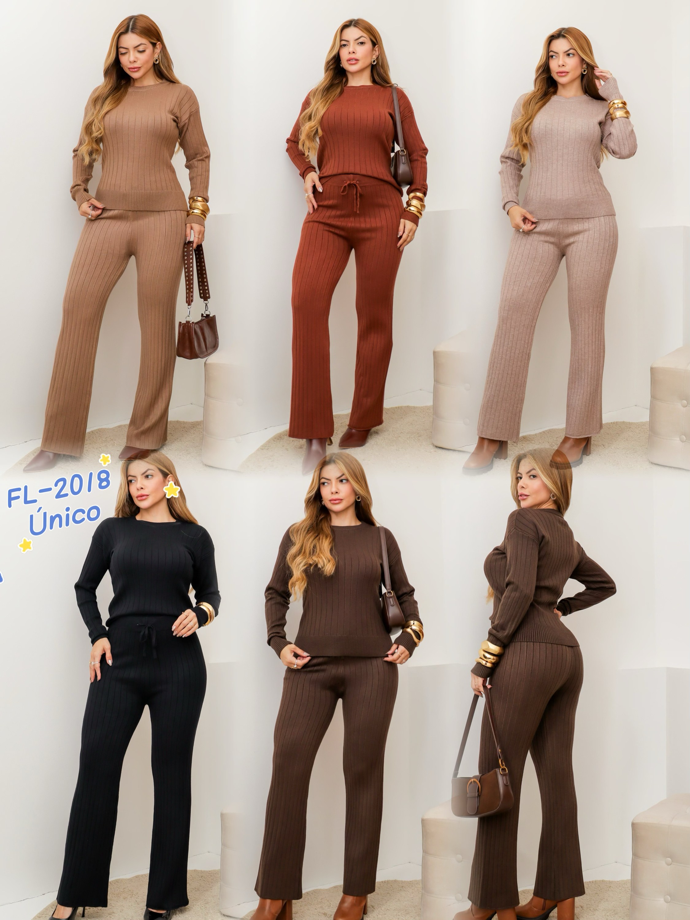 Conjunto (blusa + calça ) de modal importado 2018