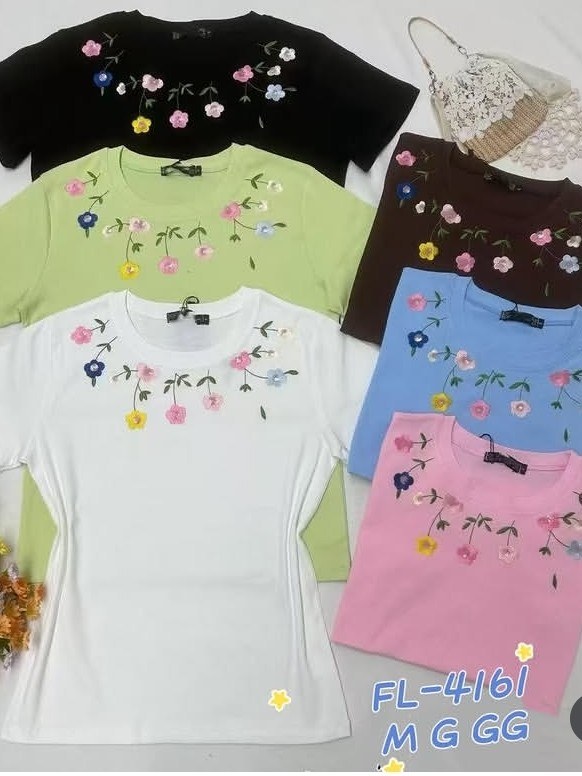 Blusa de algodão com bordado 4161