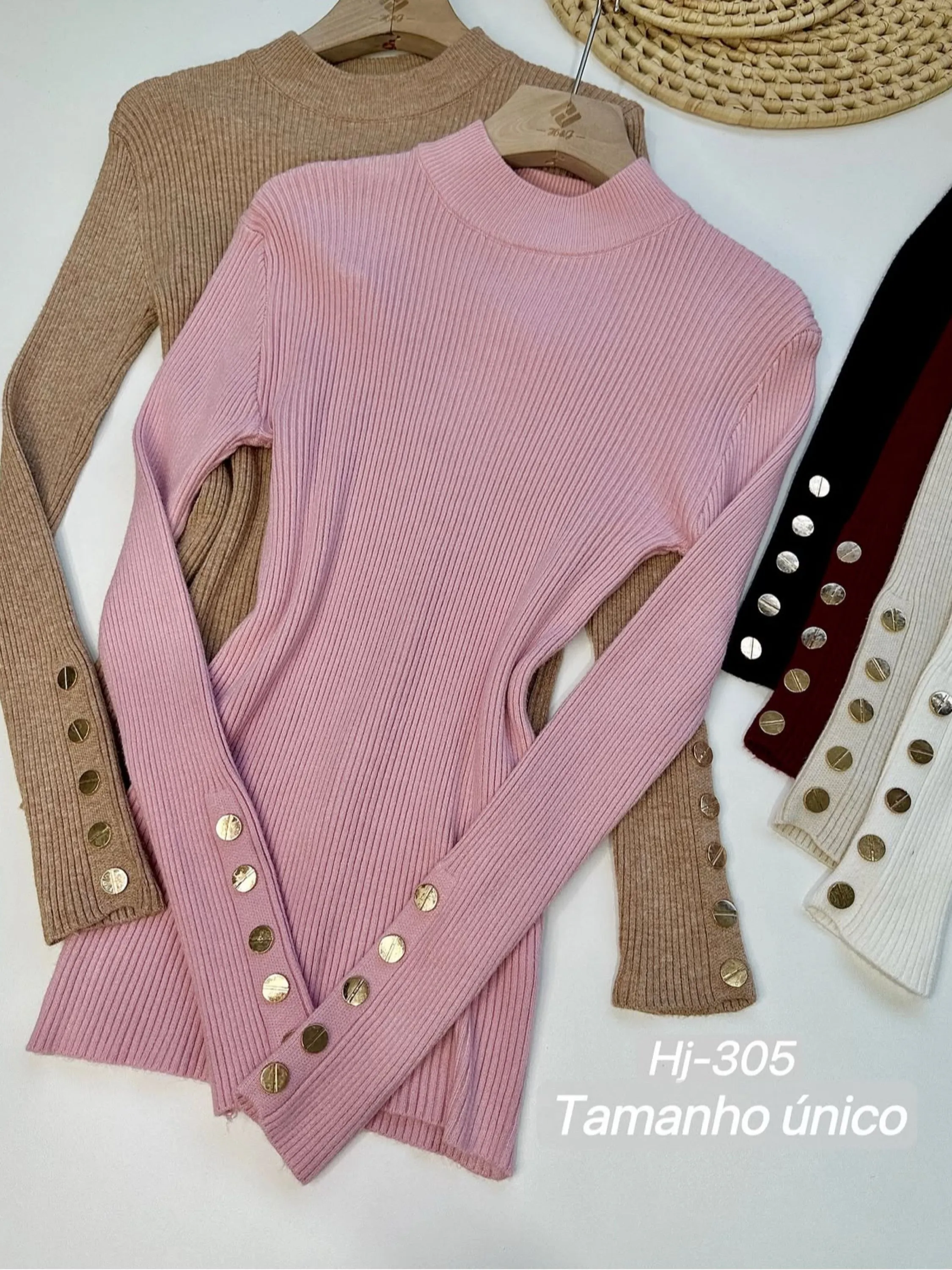 Blusa modal de lã importado Flora 305