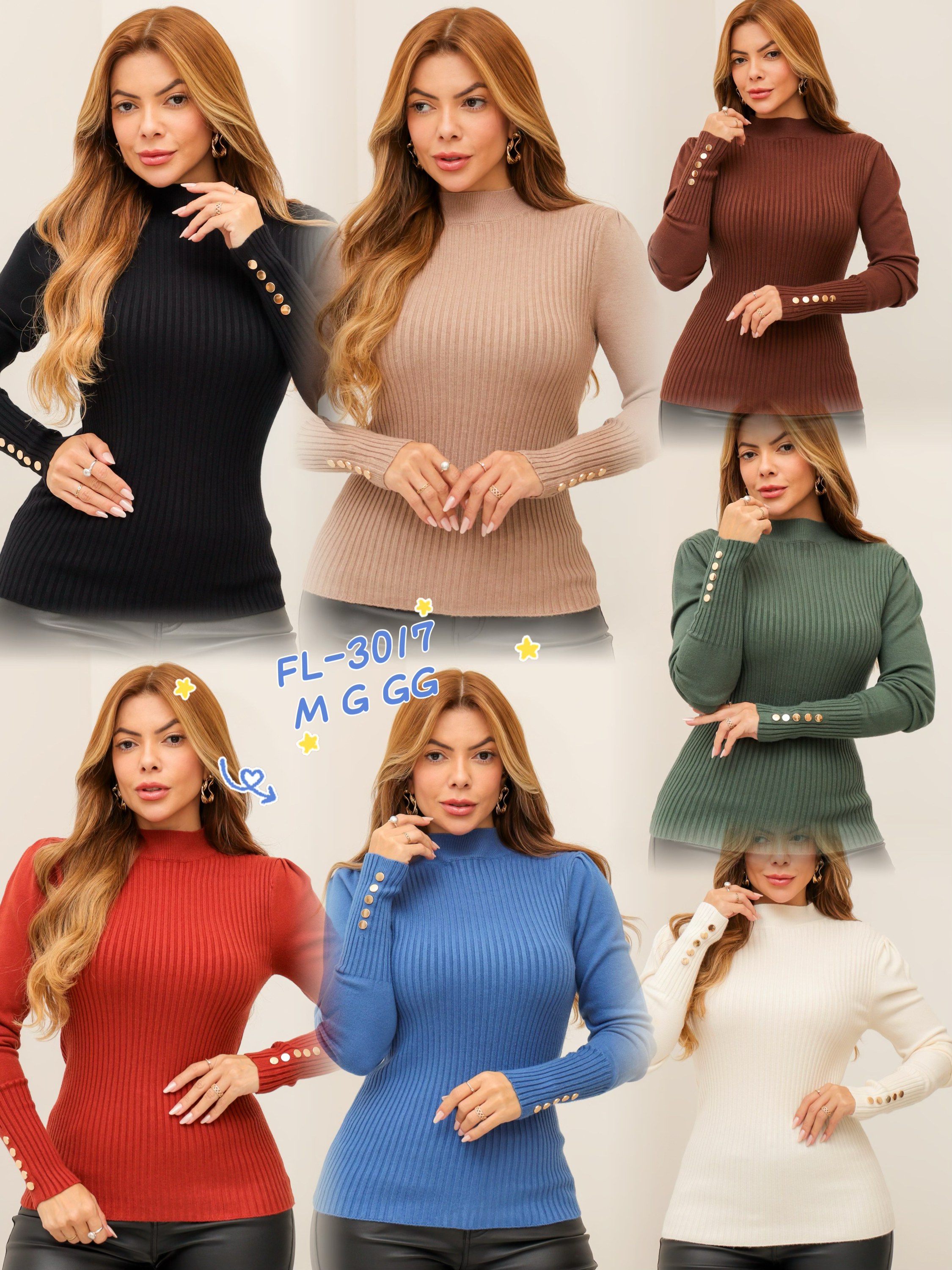 Blusa de modal grosso importado 3017