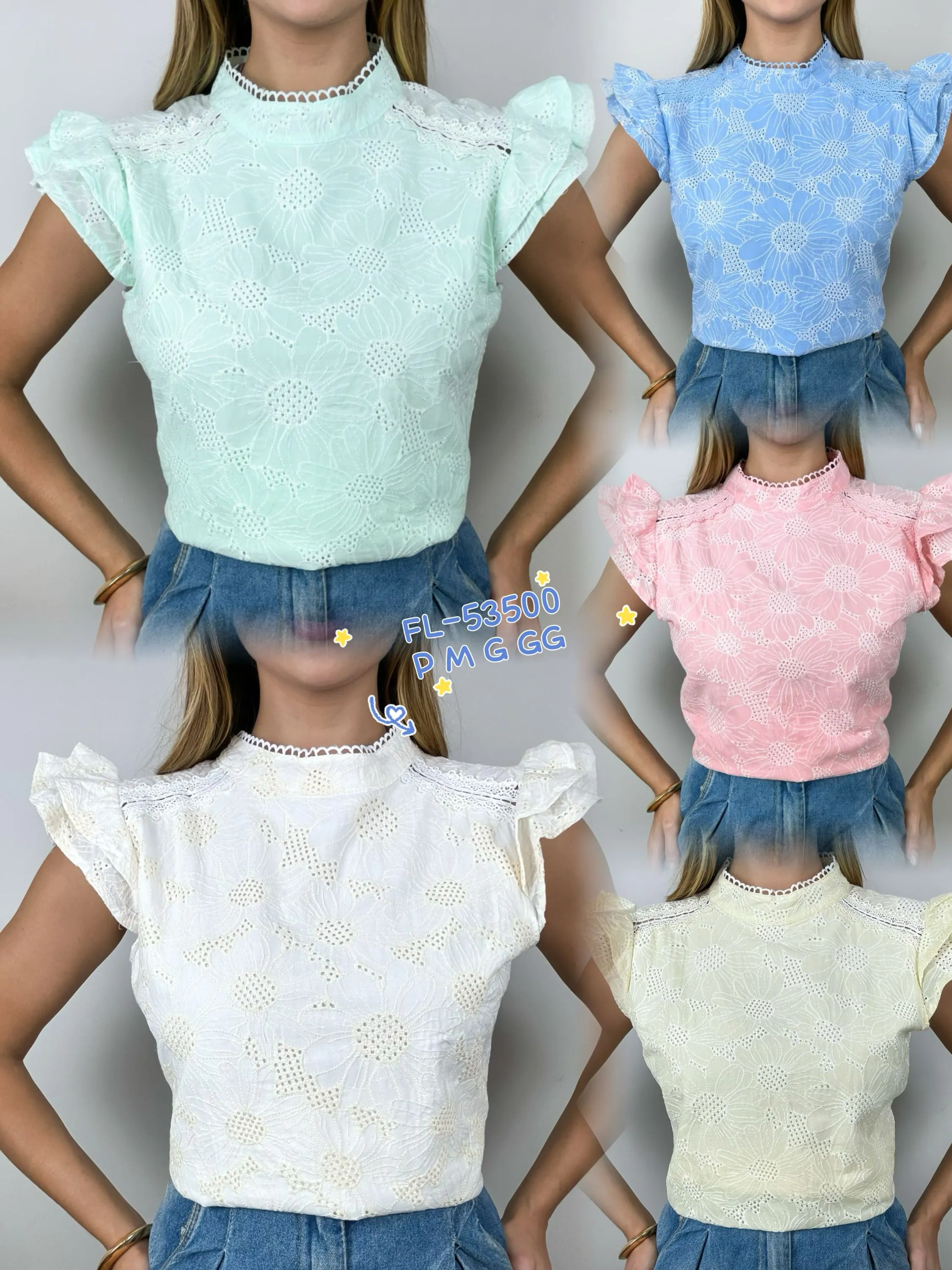 Blusa de leise importado Flora 53500