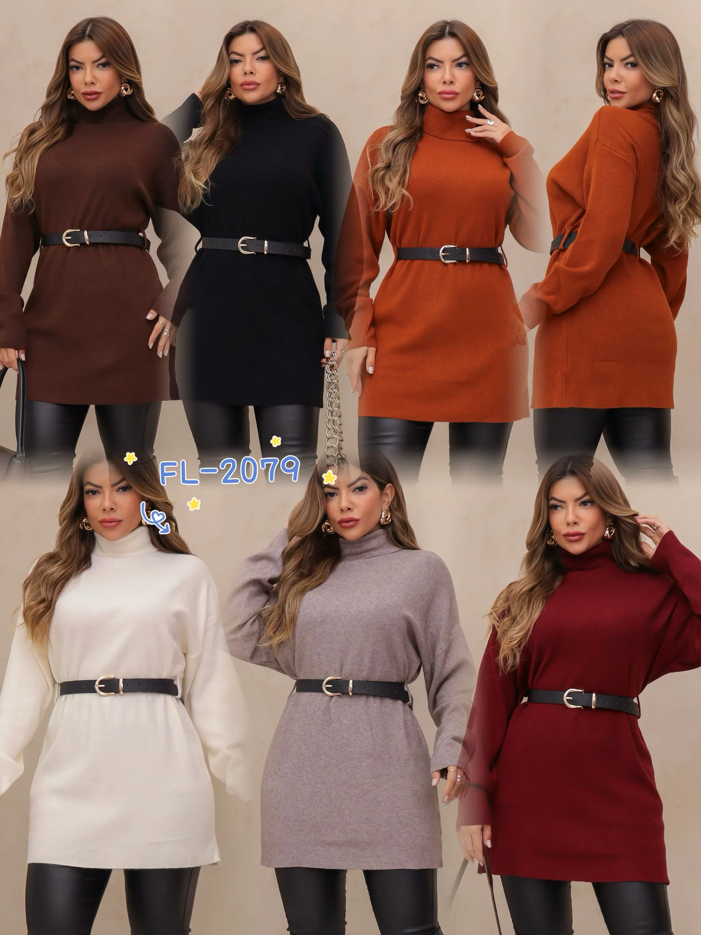 Blusa poncho modal de lã com cinto importado flora 2079