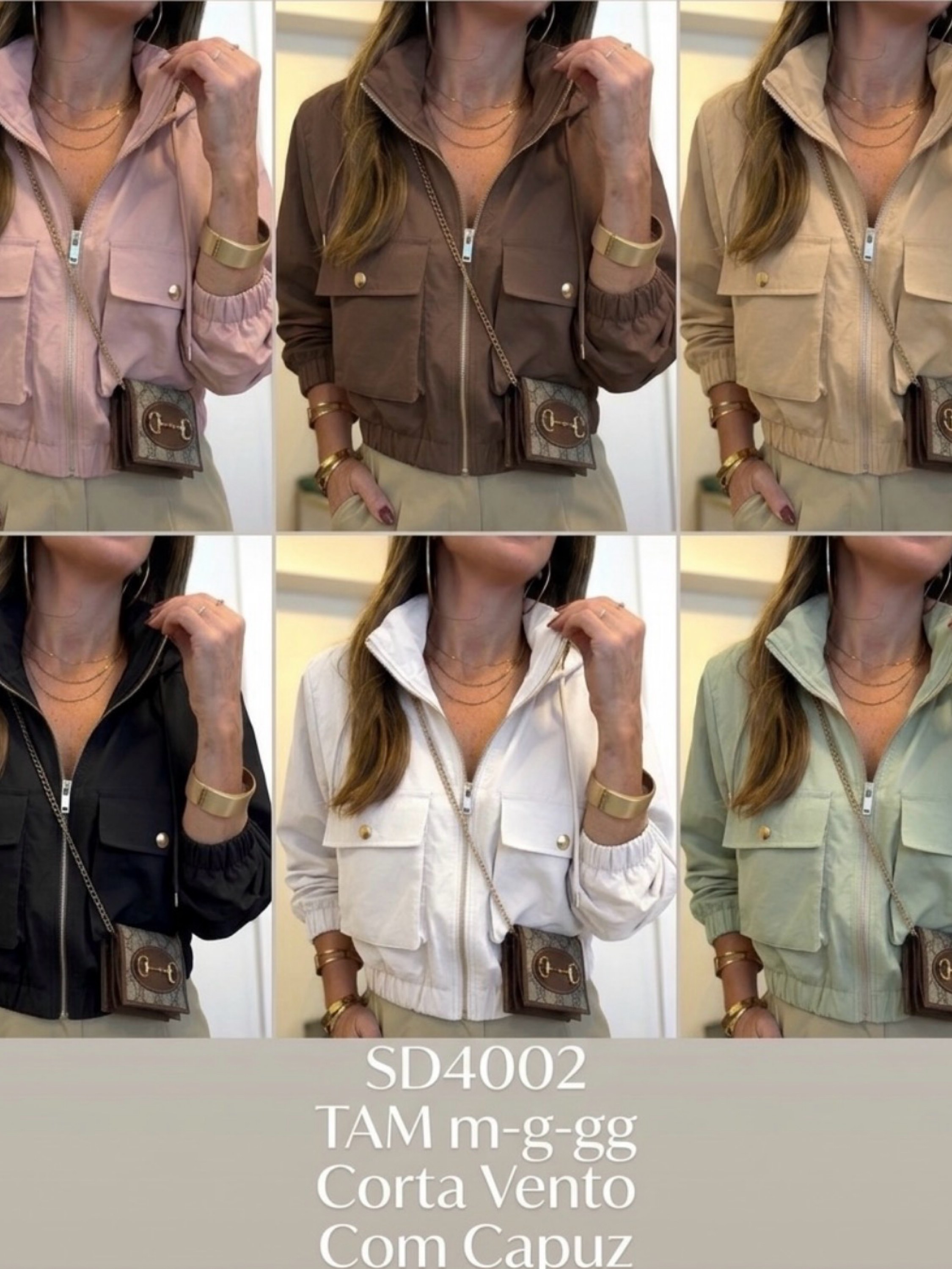 Blusa corta vento forrado importado 4002