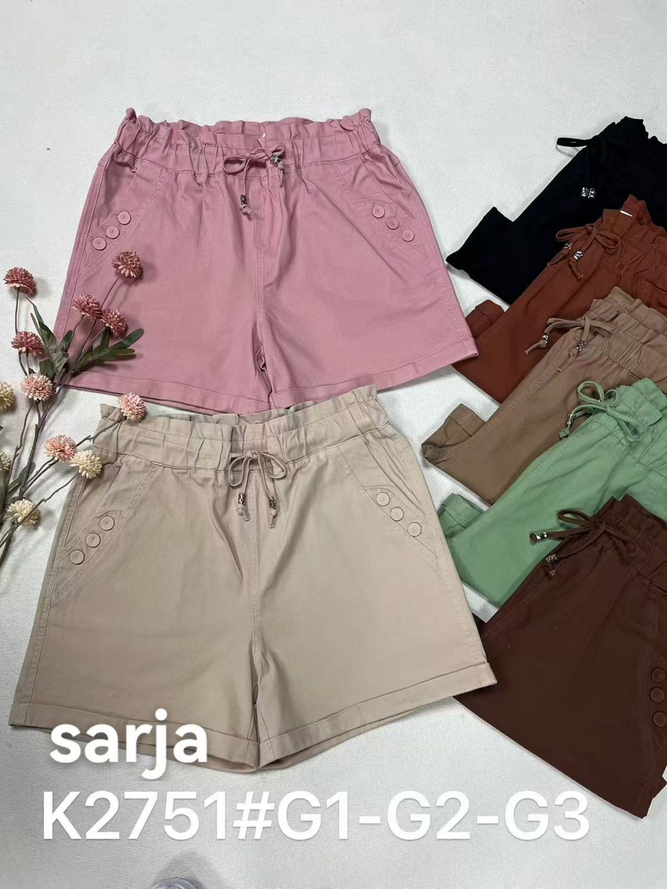 Plus size short de sarja com elastano importado 2751