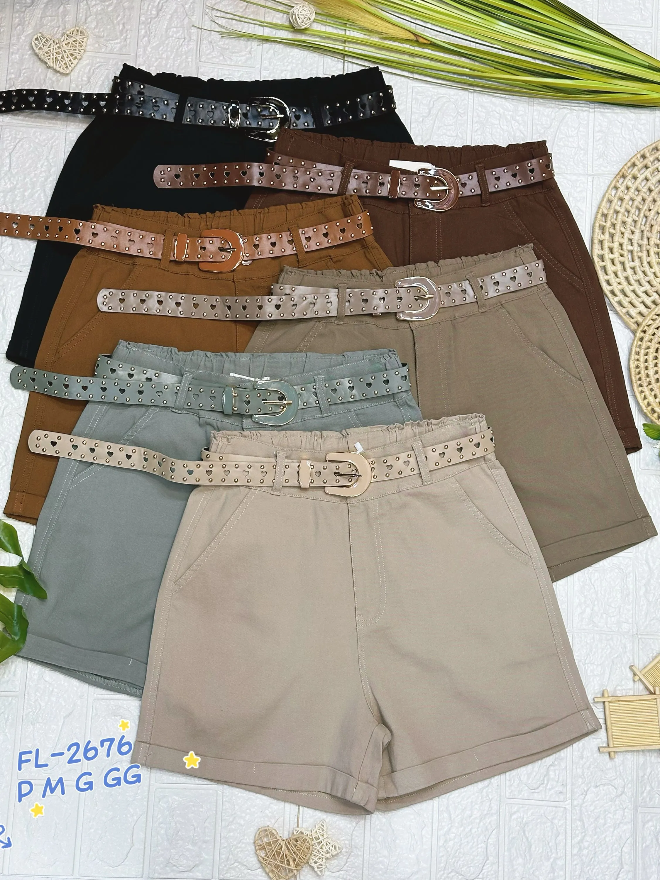 Short de tenoblque sarja com estico bem importado 2676