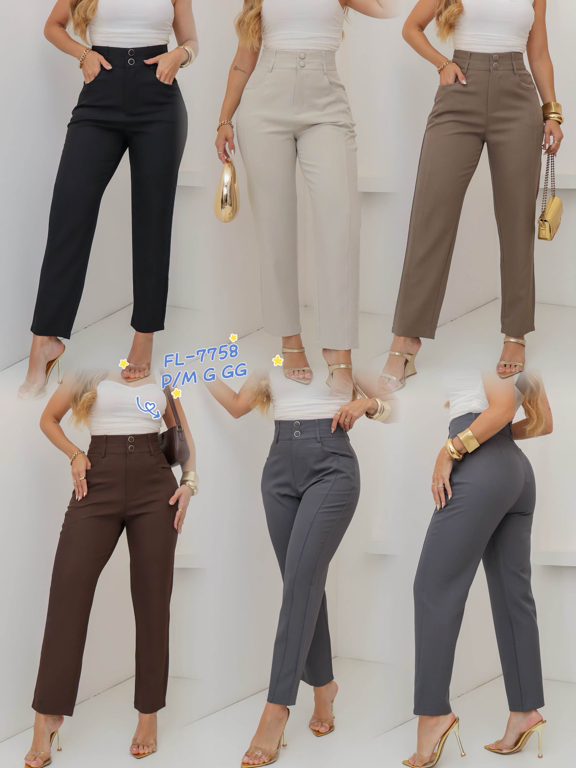 Calça social de alfaiataria importado 7758