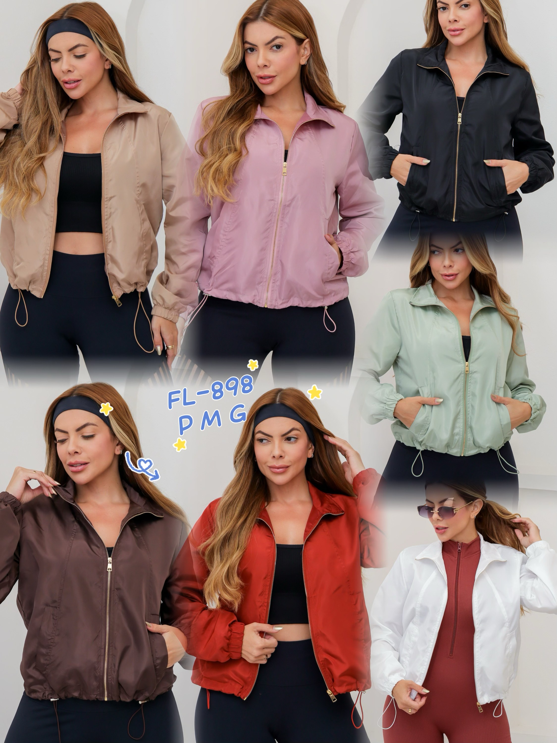 Blusa casaco jaqueta corta vento forrado importado 898