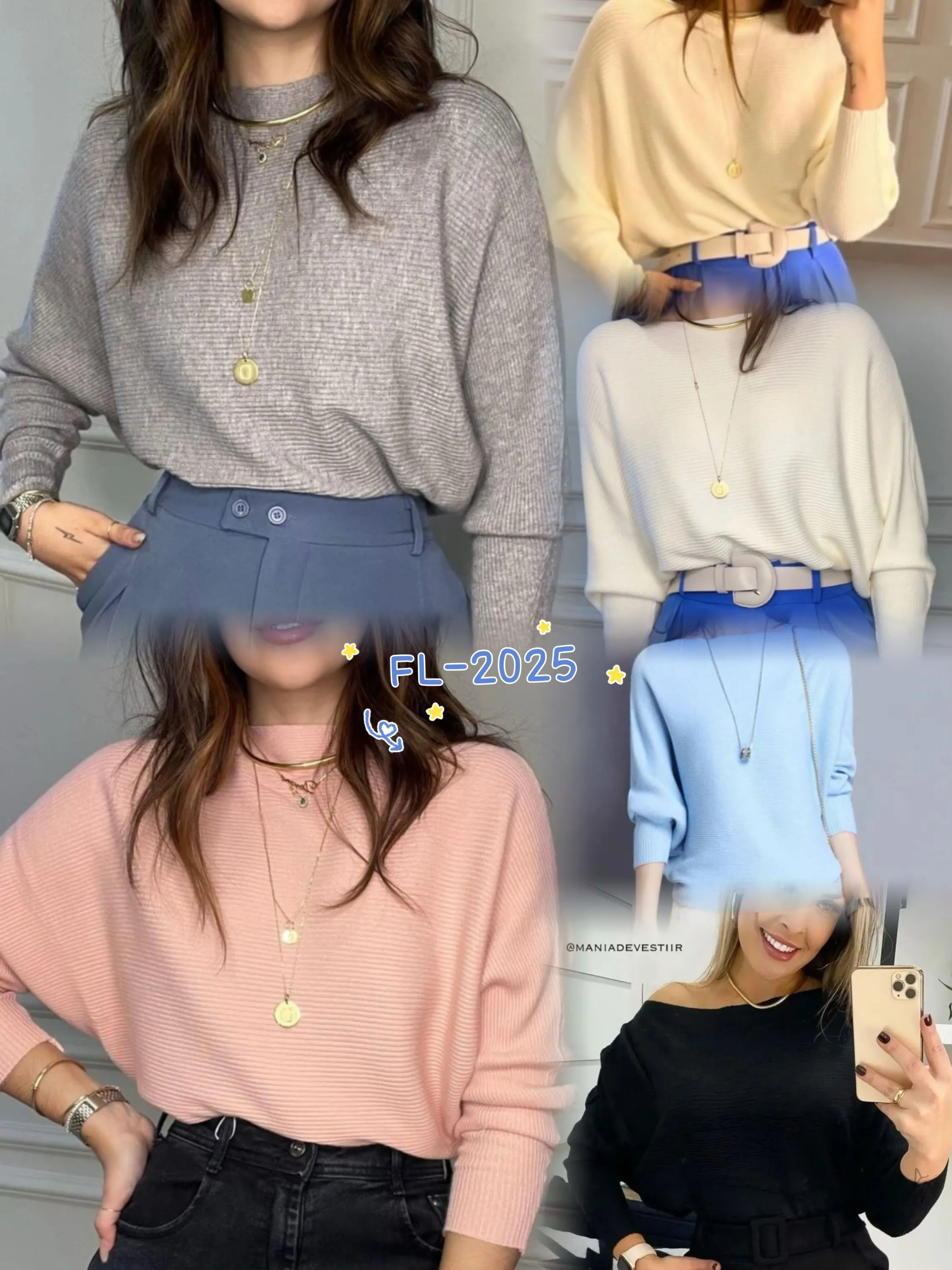 Blusa morcego modal grosso importado Flora 2025