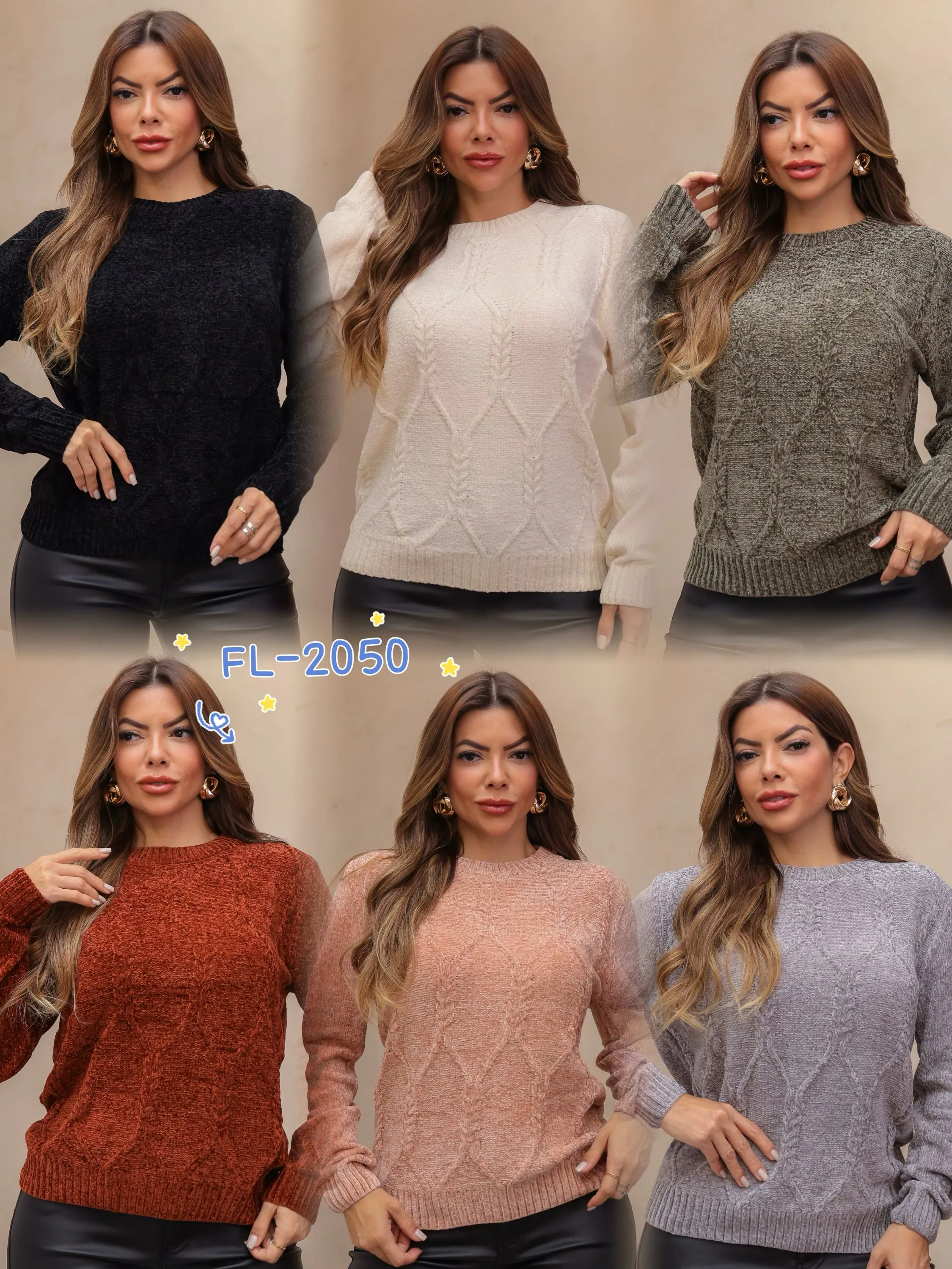 Blusa chenille mouse importado Flora 2050