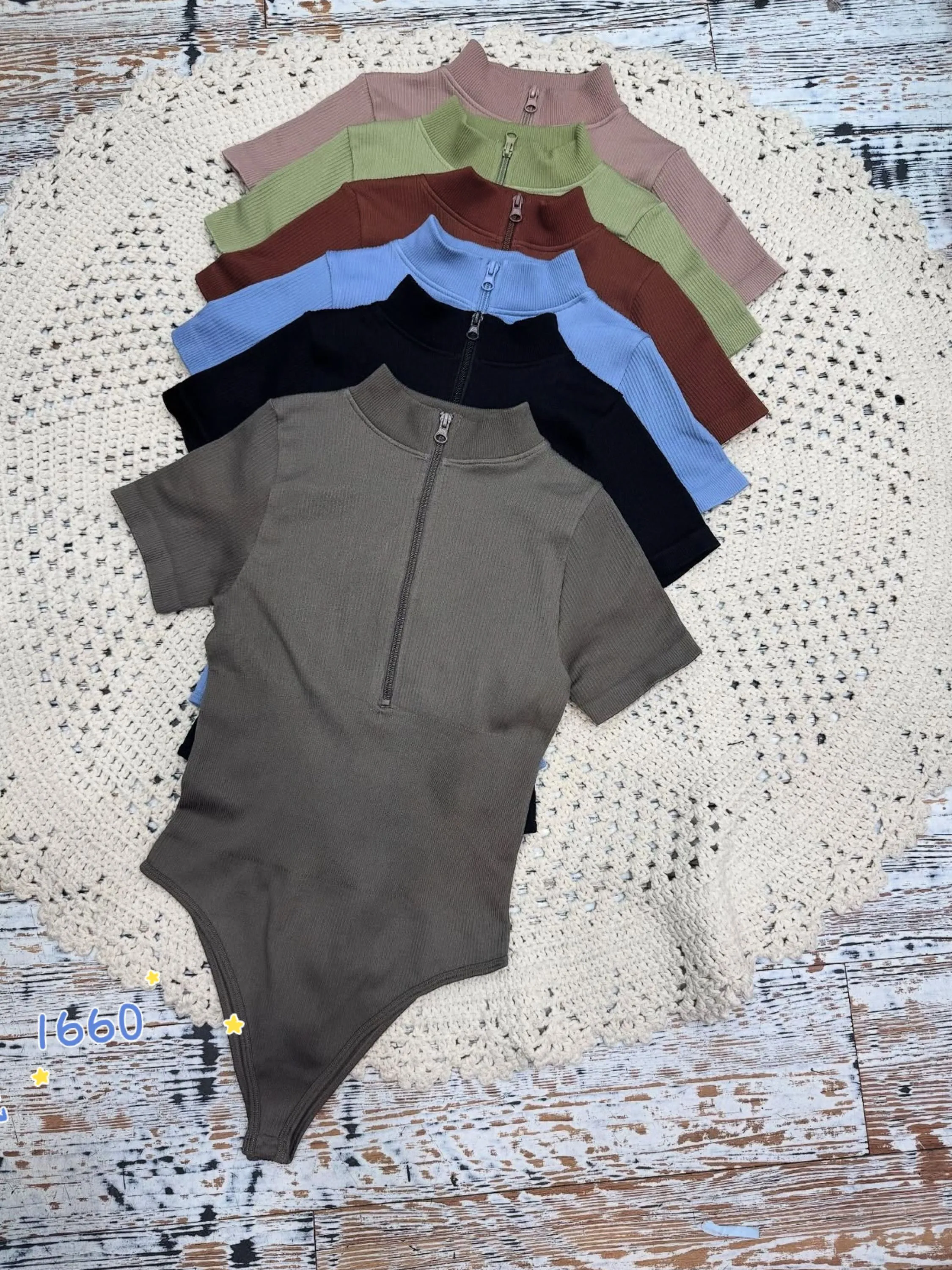 Blusa body canelado grosso importado Flora 1660