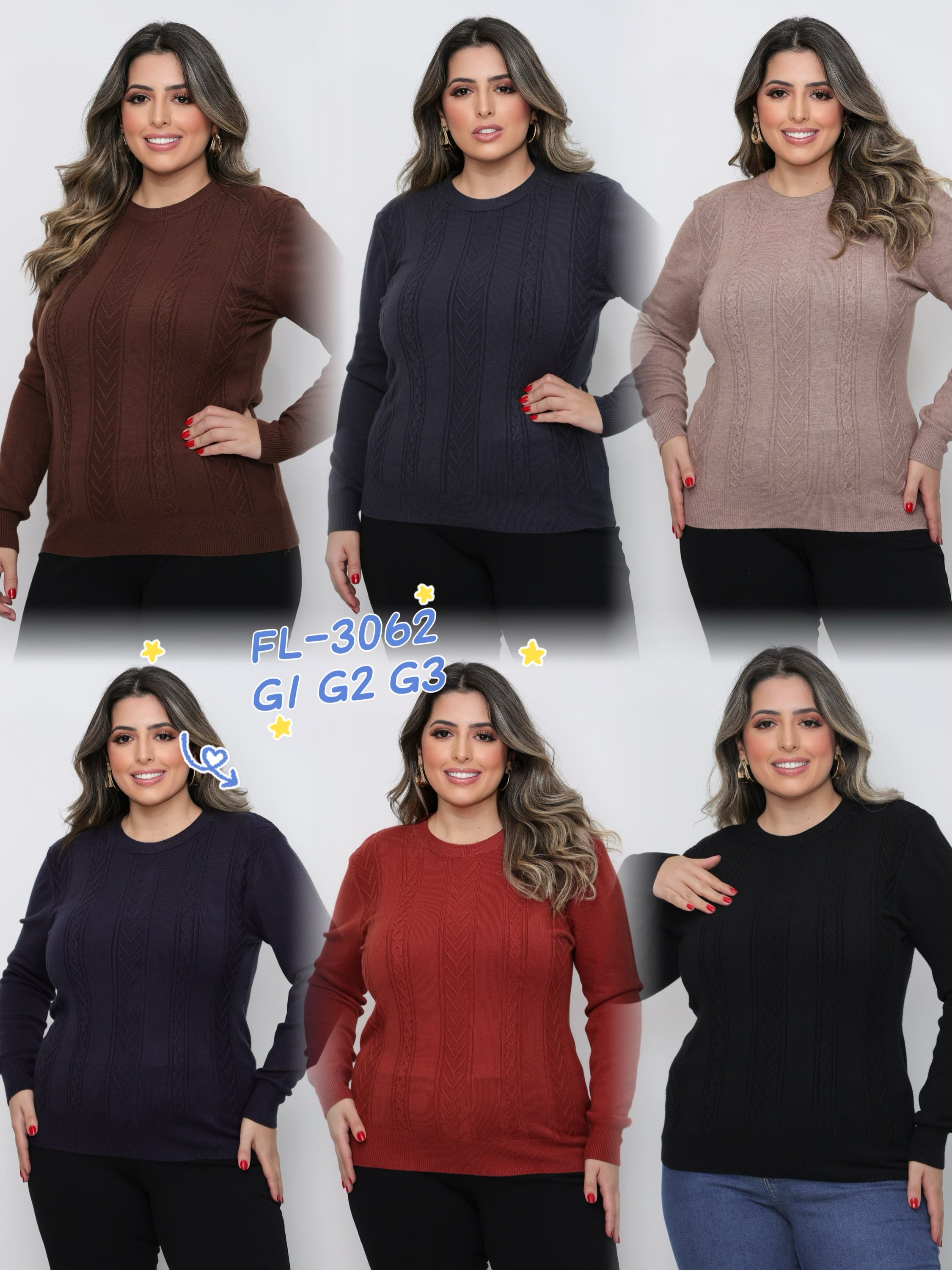Blusa Plus Size de modal importado 3062