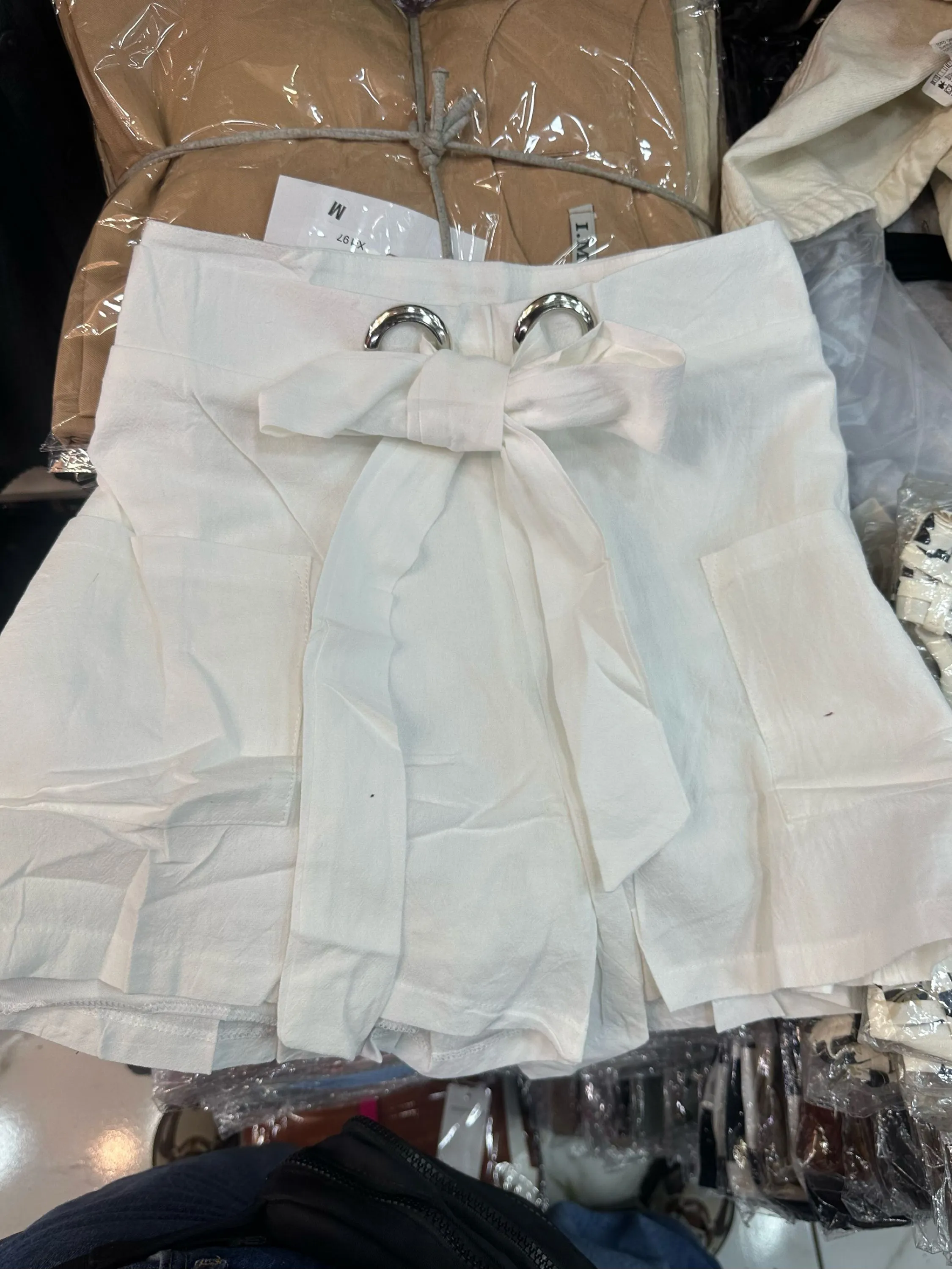 Short de linho forrado importado promoção 1086