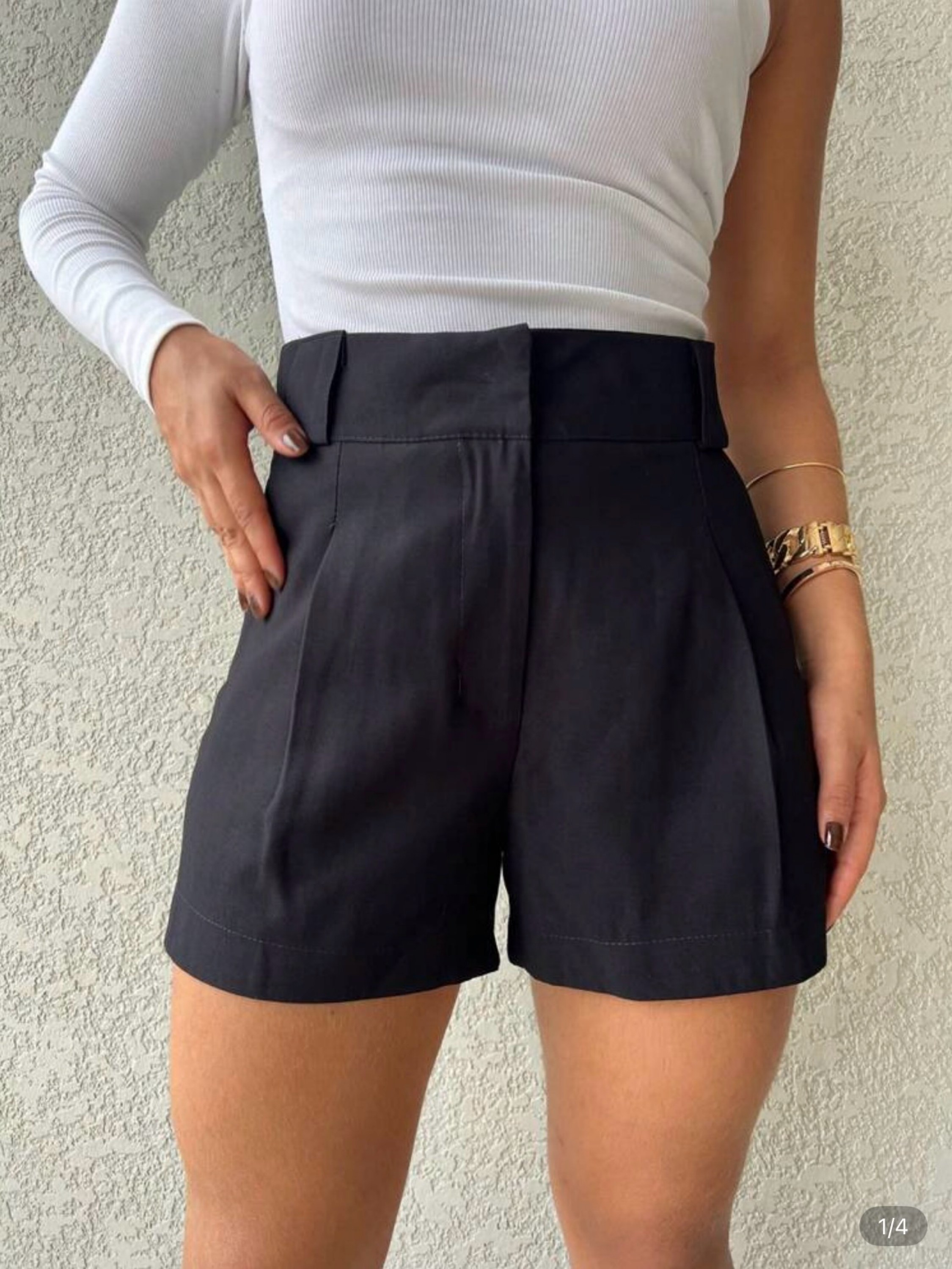 Short de alfaiataria promoção 2707-4