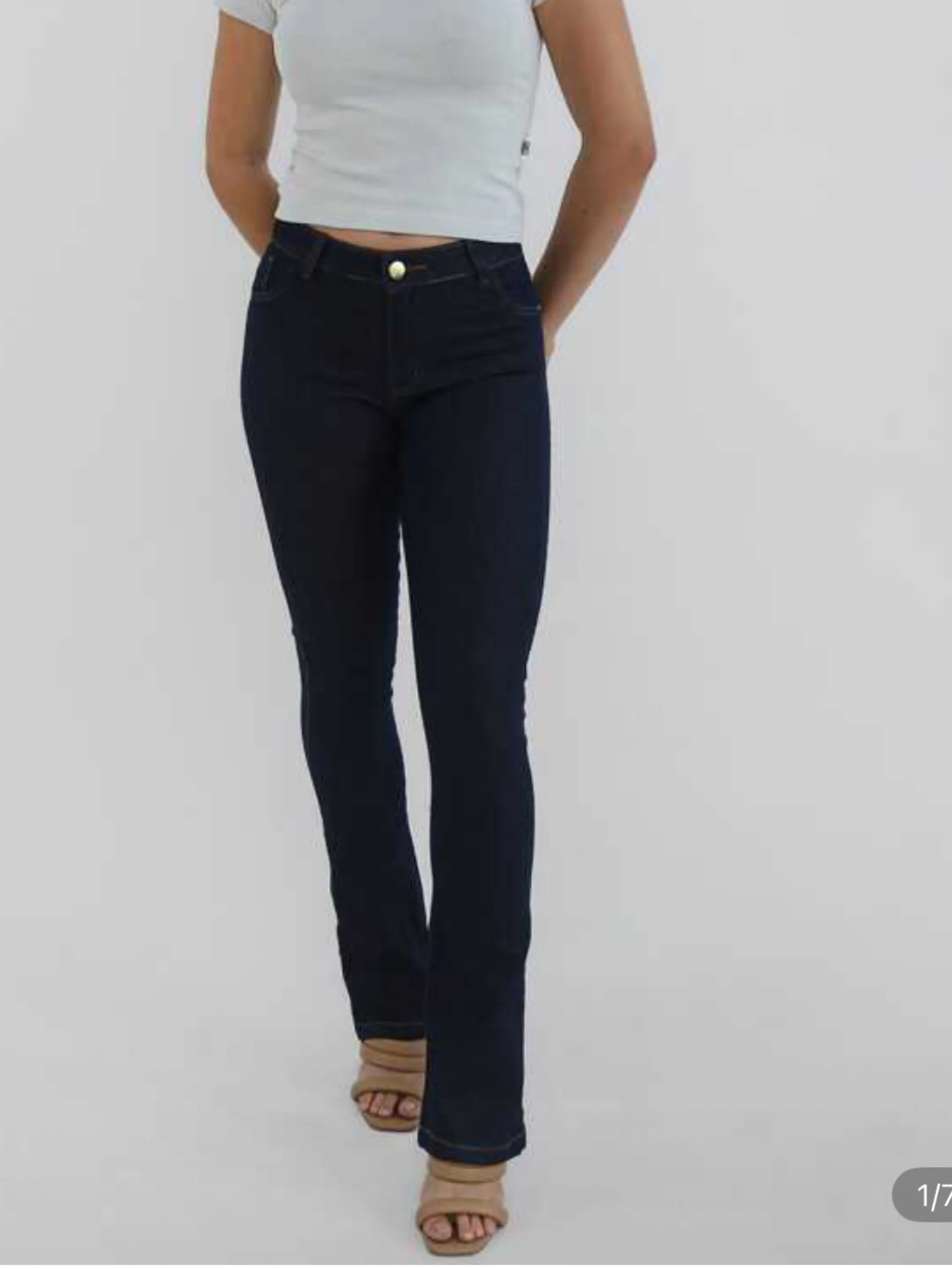 Calça jeans flare 8813