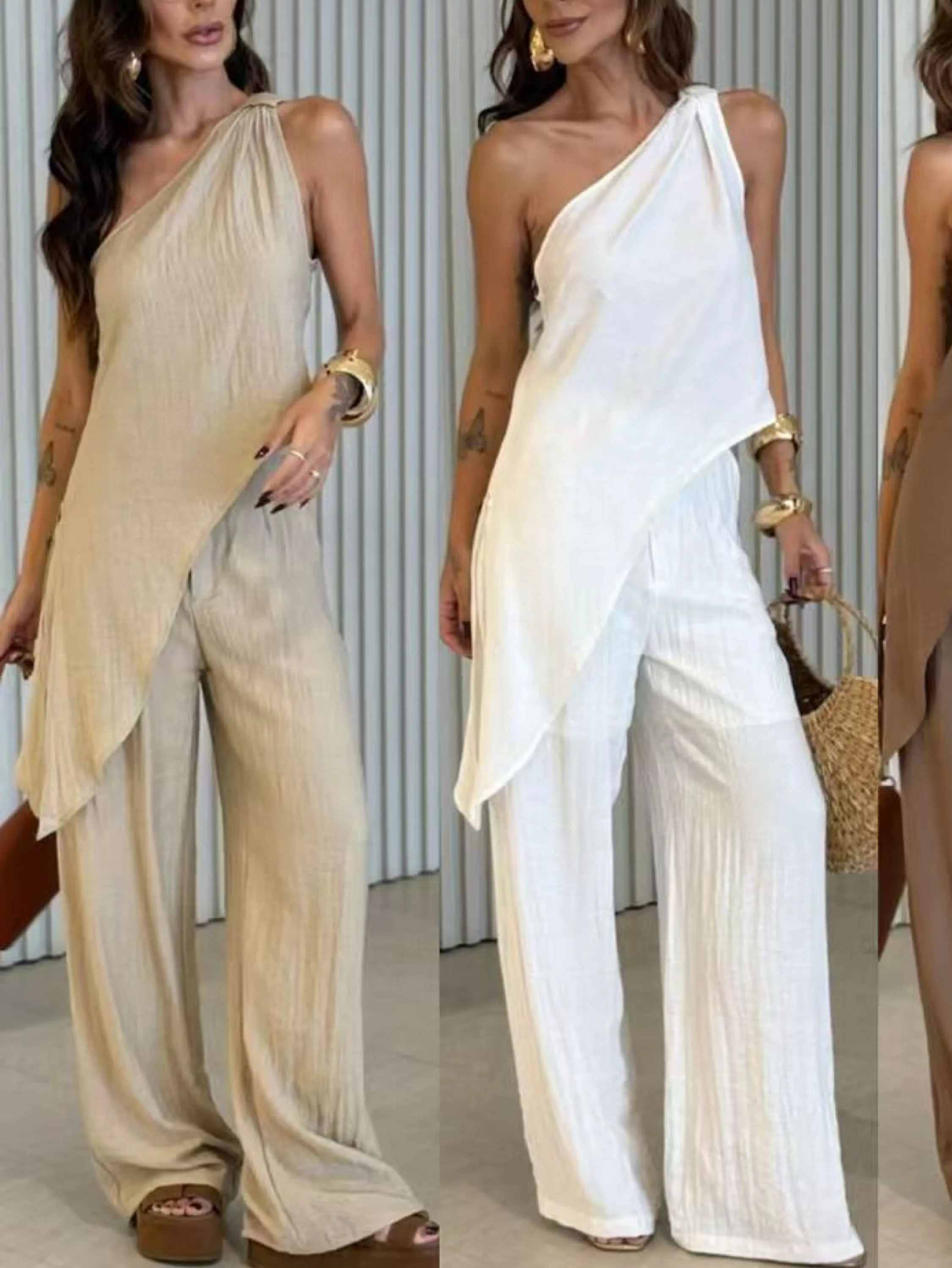 Conjunto de linho importado Flora 186