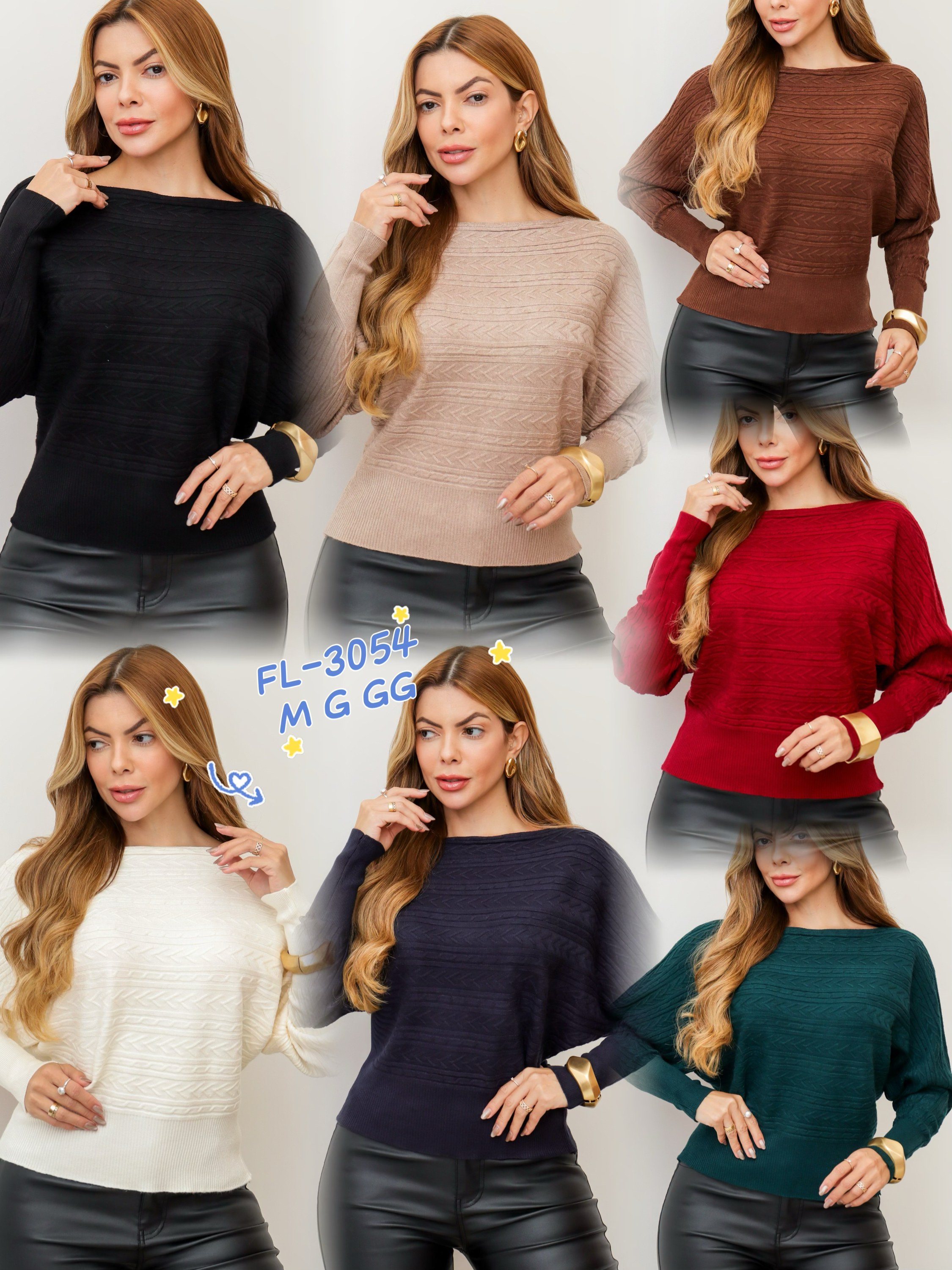 Blusa morcego de modal grosso importado 3054