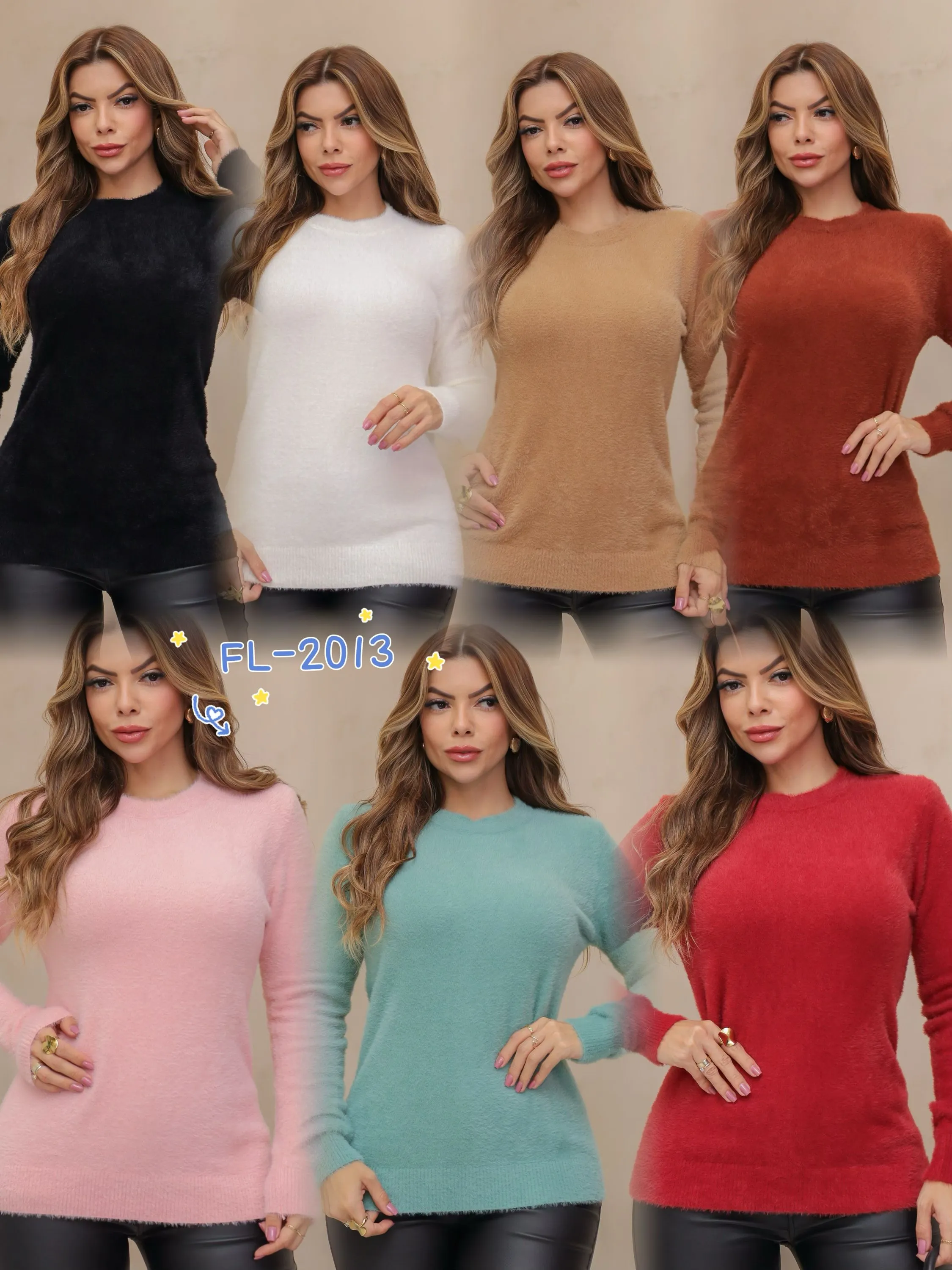 Blusa pelinho grosso importado Flora 2013